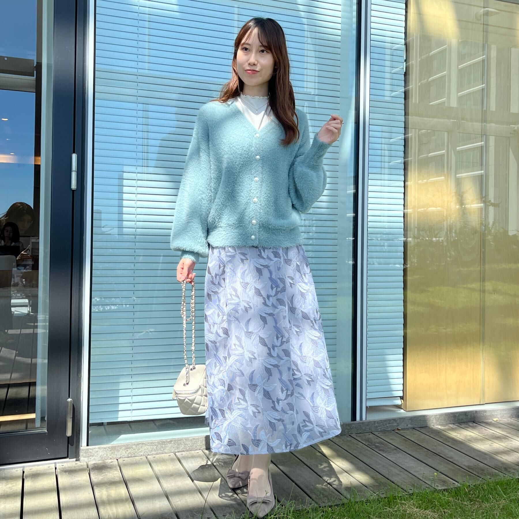 Couture broach「【ふわふわ/前後2WAY】フェザーカーディトップス」|カーディガン|