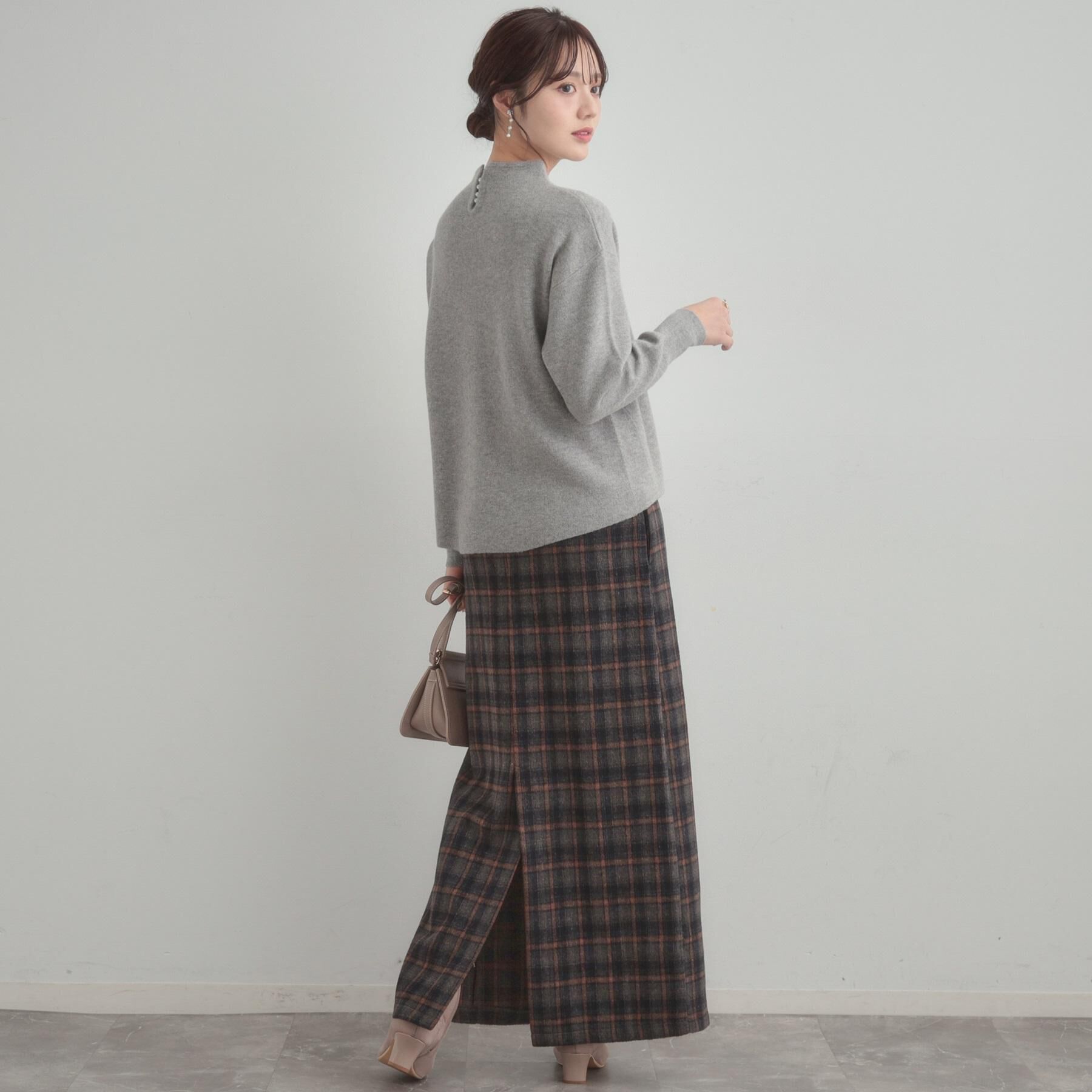 Couture broach「【ゆるふわ・通勤】リッシュアンゴラ バックパール調ニット」|ニット・セーター|