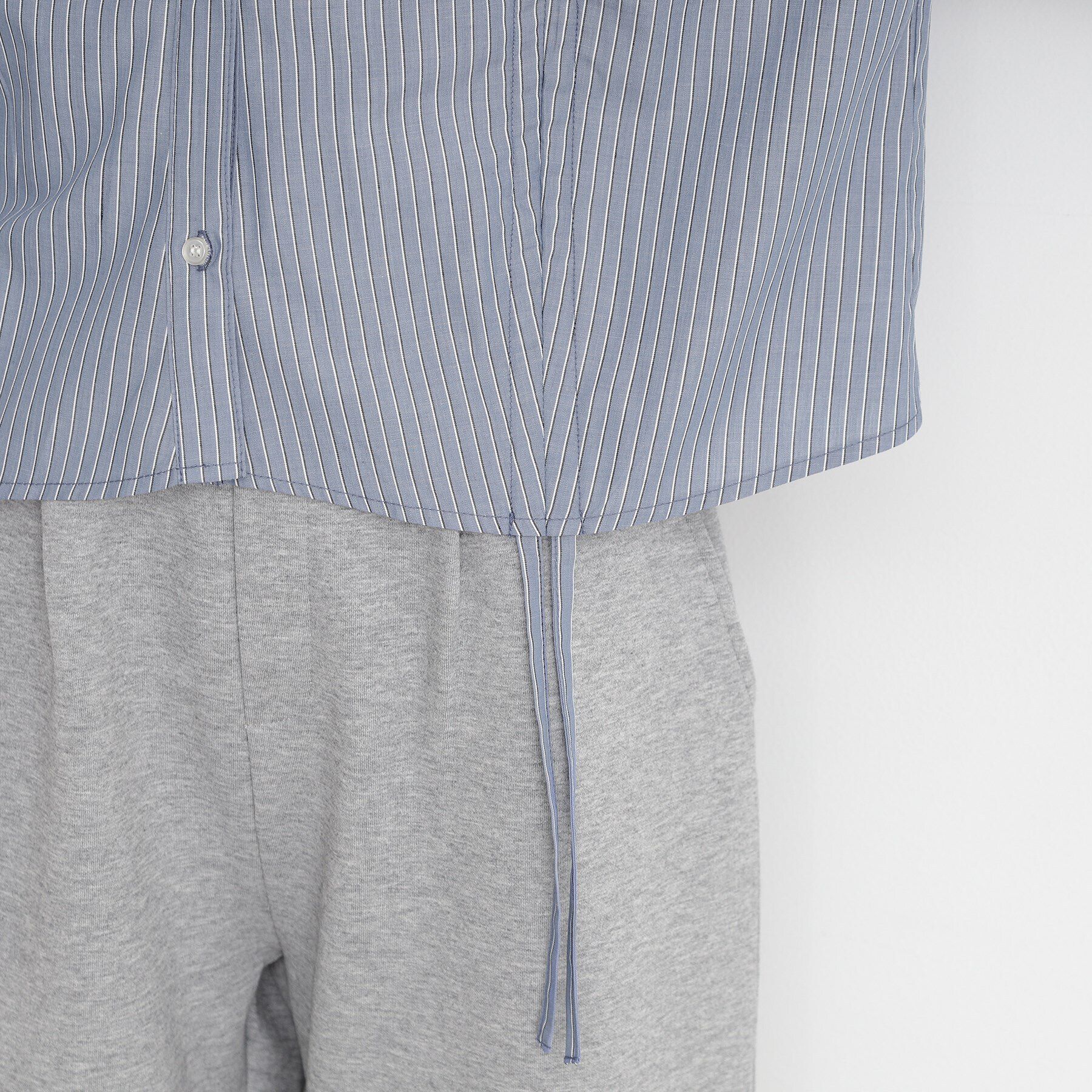 THE SHOP TK「リボンギャザーシャツ【洗濯機OK】」|シャツ・ブラウス|