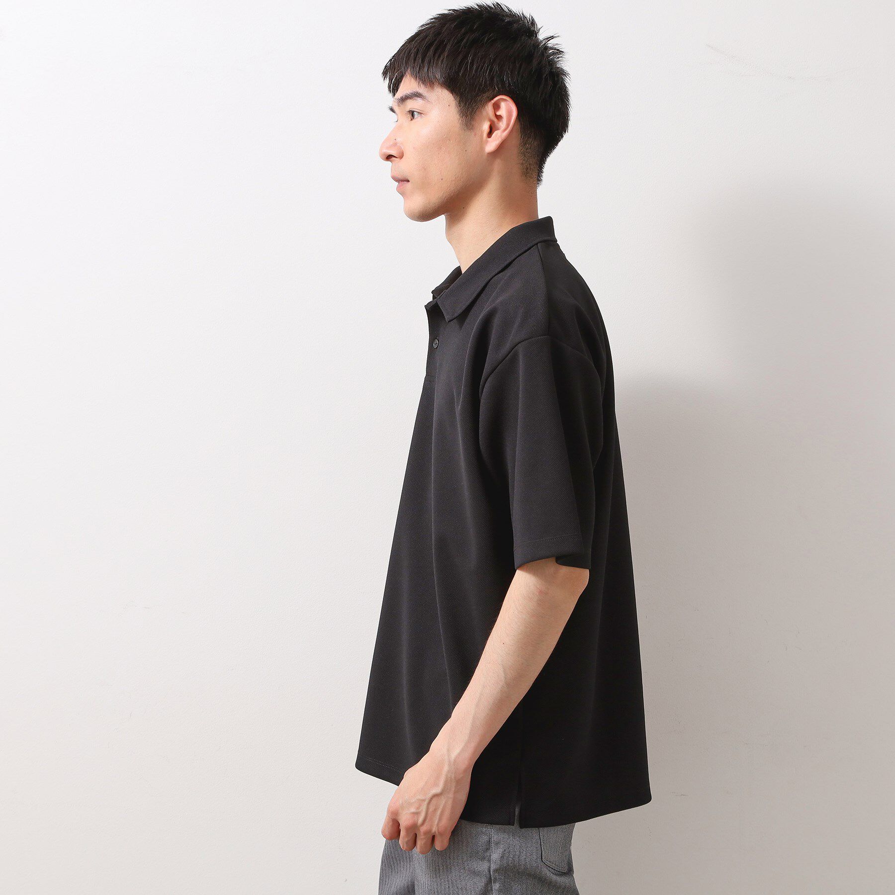 THE SHOP TK「ドライタッチカノコポロシャツ 【洗濯機OK/さらさら】」|ポロシャツ|