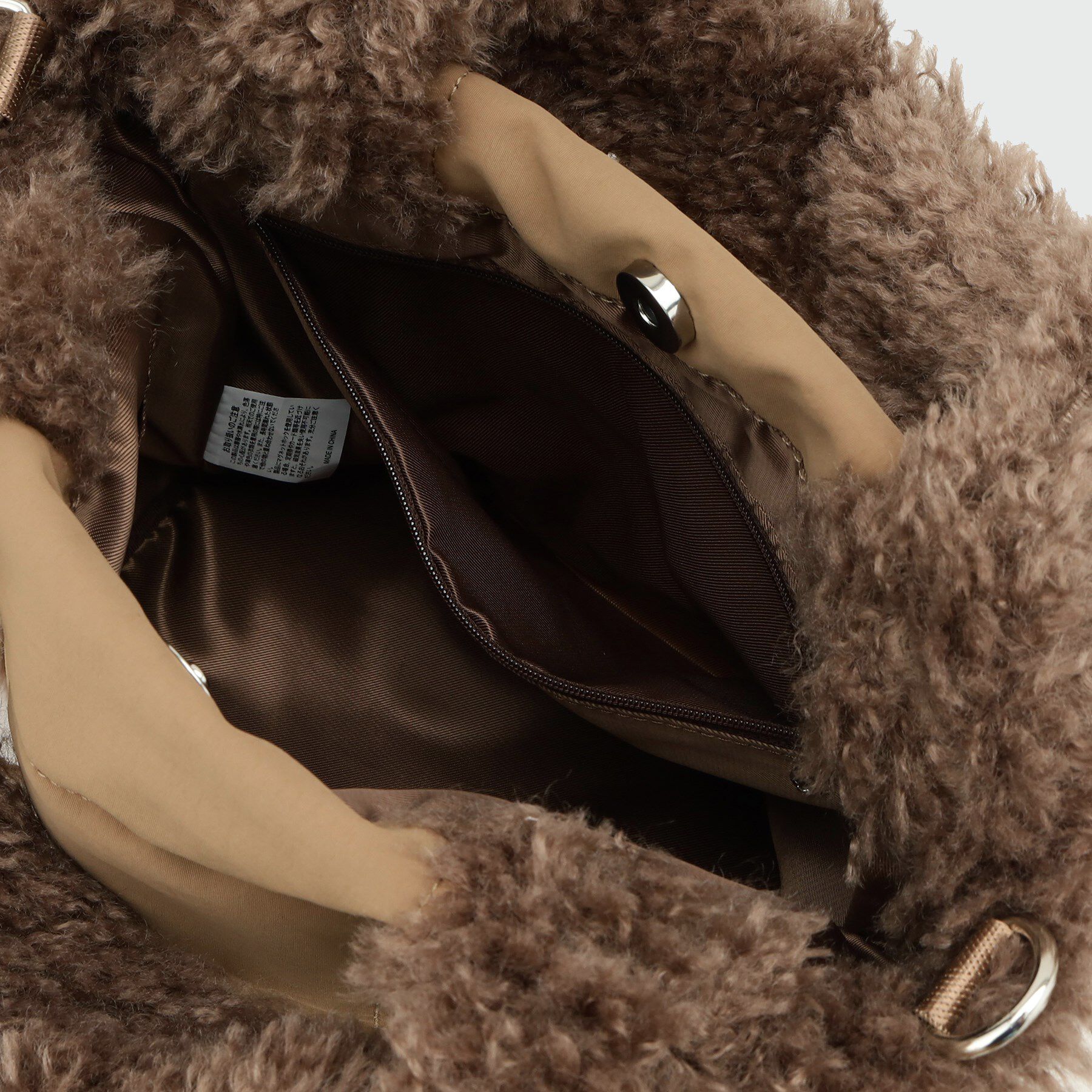 THE SHOP TK「キルト&times;フェイクファー2WAYトート」|トートバッグ|