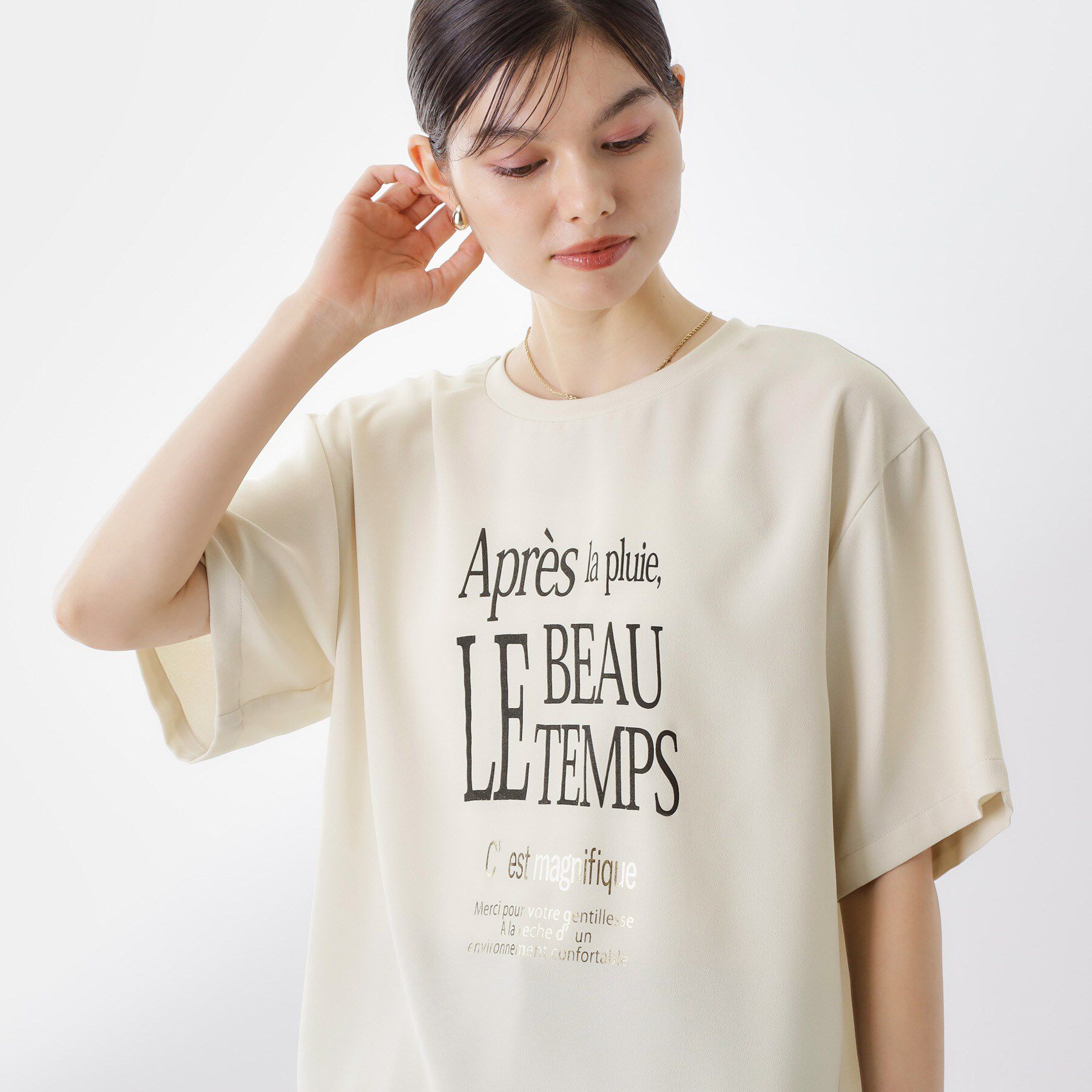 THE SHOP TK「アソートロゴTシャツ【接触冷感/防シワ/吸水速乾/UVケア/洗濯機OK】」|Tシャツ・カットソー|