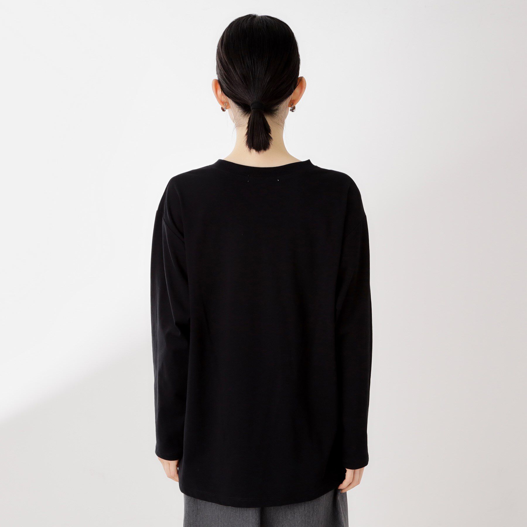 THE SHOP TK「ロゴアソート長袖Tシャツ【アンチピリング/UVカット/洗濯機OK】」|Tシャツ・カットソー|