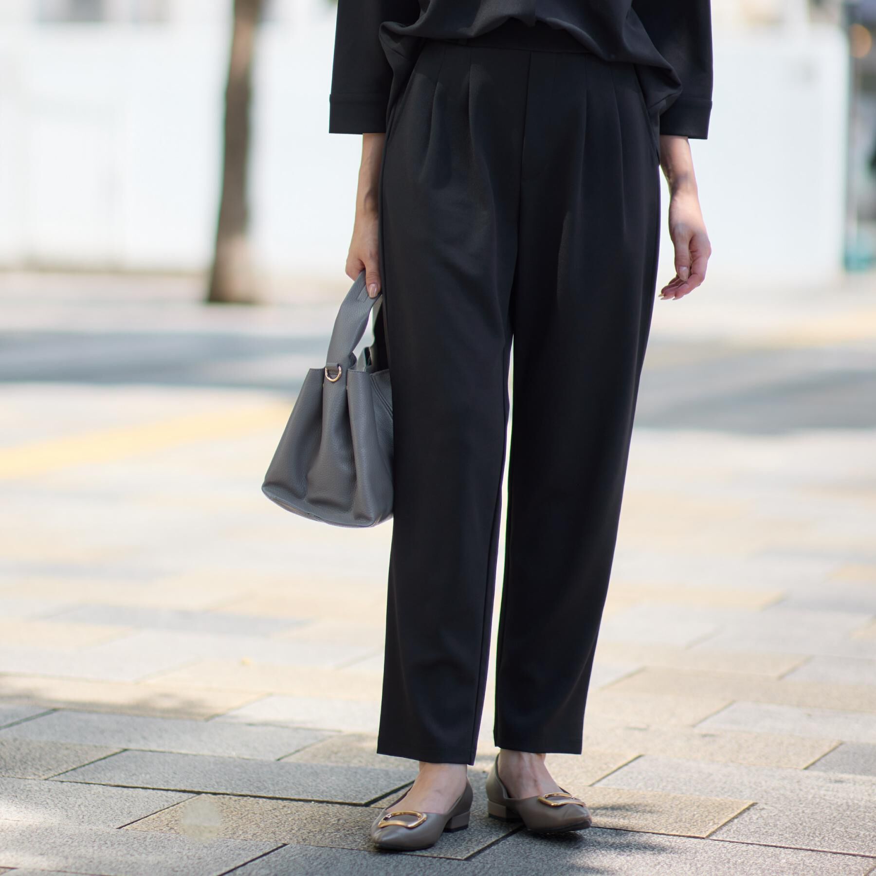 THE SHOP TK「【着るだけでコーディネートが決まる】スキッパーブラウス&パンツセット」|スーツ|