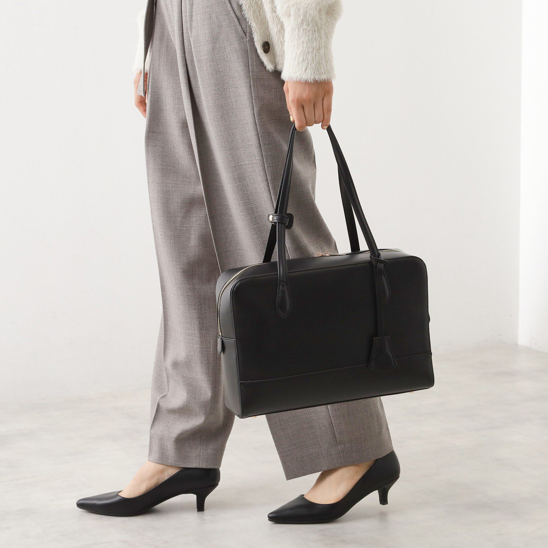 THE SHOP TK「スクエアボストンバッグ」|ボストンバッグ|