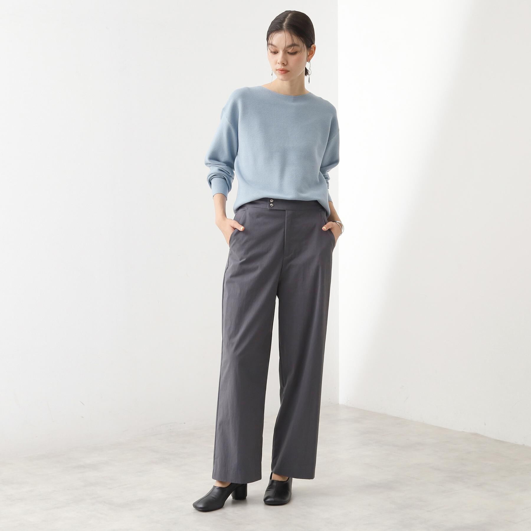 THE SHOP TK「【S-XLサイズ/選べる7色】どこから見ても美しい ガーターニット/毛玉になりにくい/洗濯機OK」|ニット・セーター|