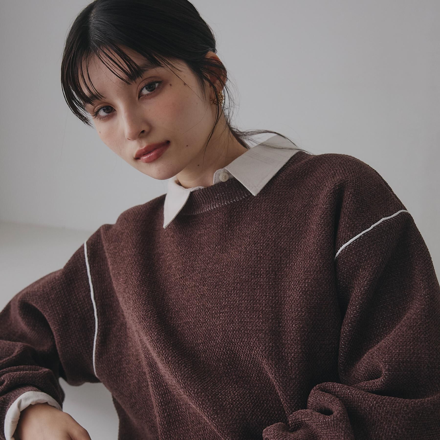 THE SHOP TK「【大人の上品カジュアルを叶える】ハグするニット 洗濯機OK／6色展開」|ニット・セーター|