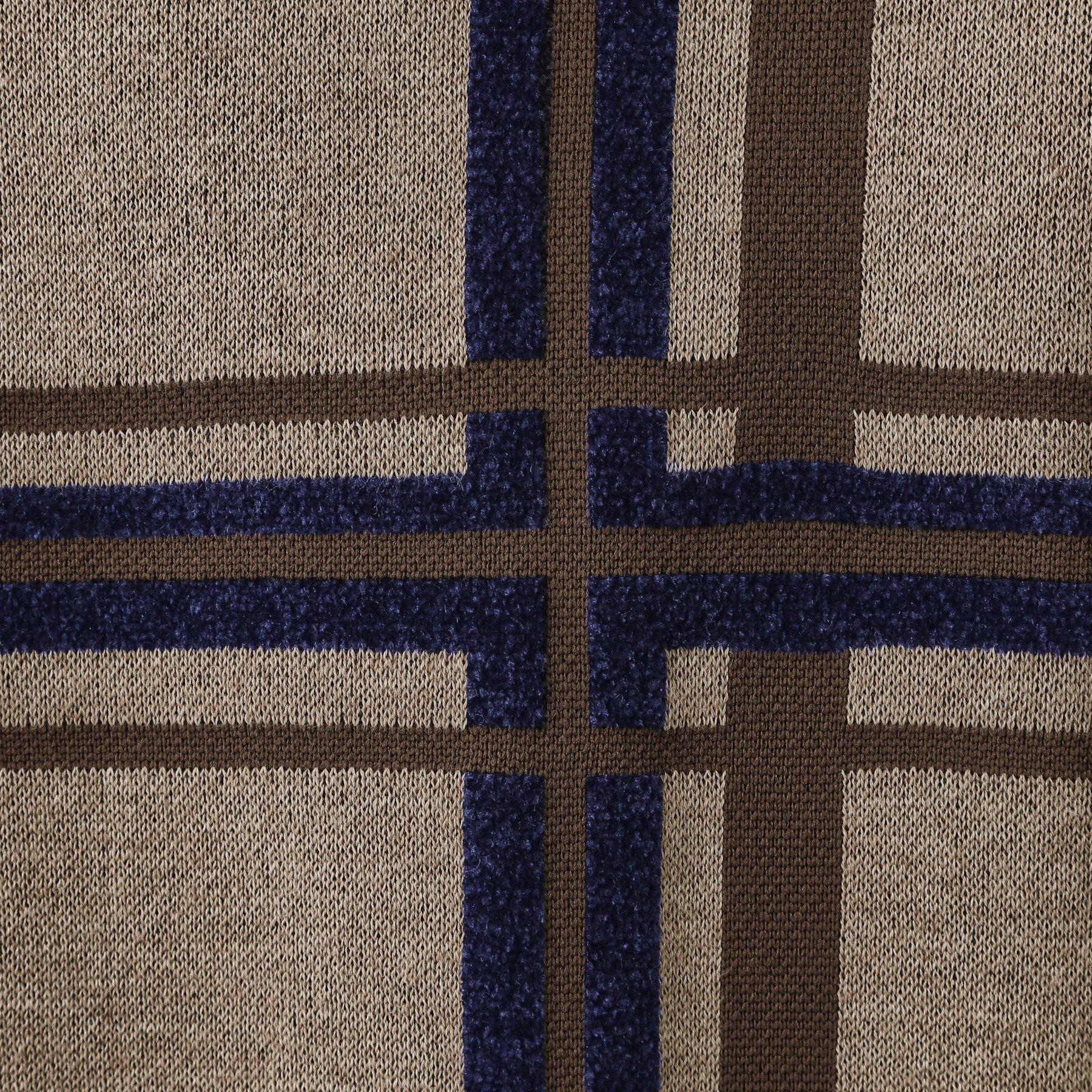 THE SHOP TK「チェックジャカードニット【洗濯機OK】」|ニット・セーター|