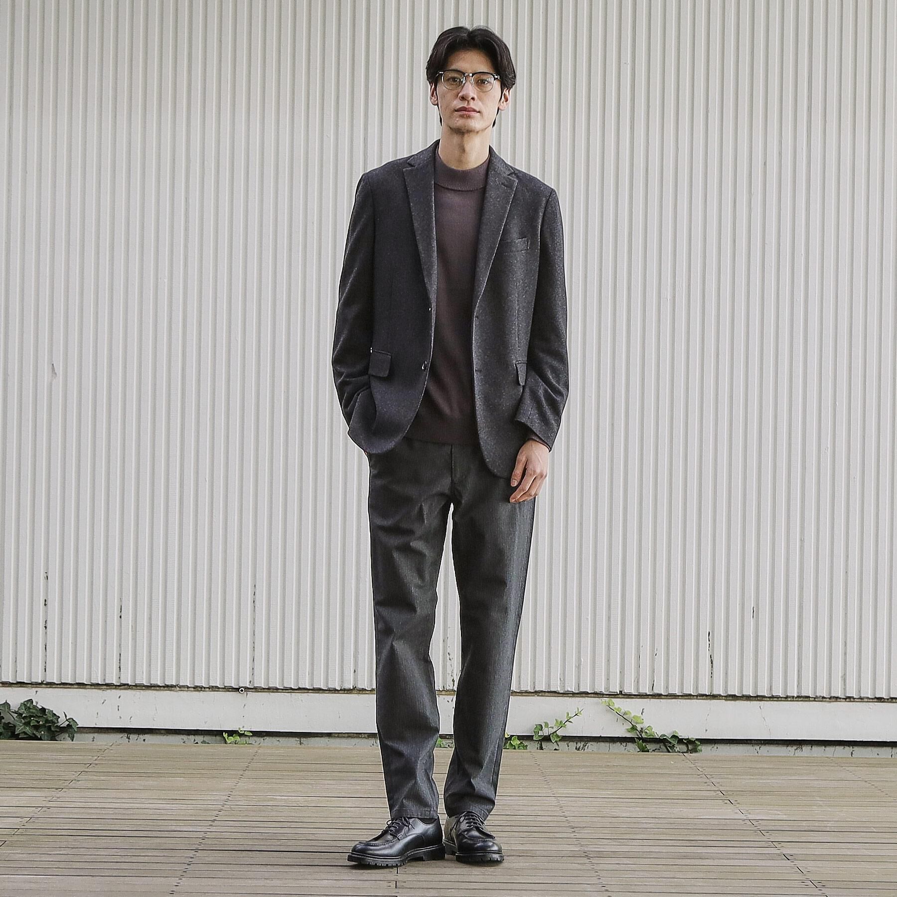 THE SHOP TK「7DAYSヘリンボンパンツ WARM【裏起毛/ストレッチ/洗濯機OK】」|その他|