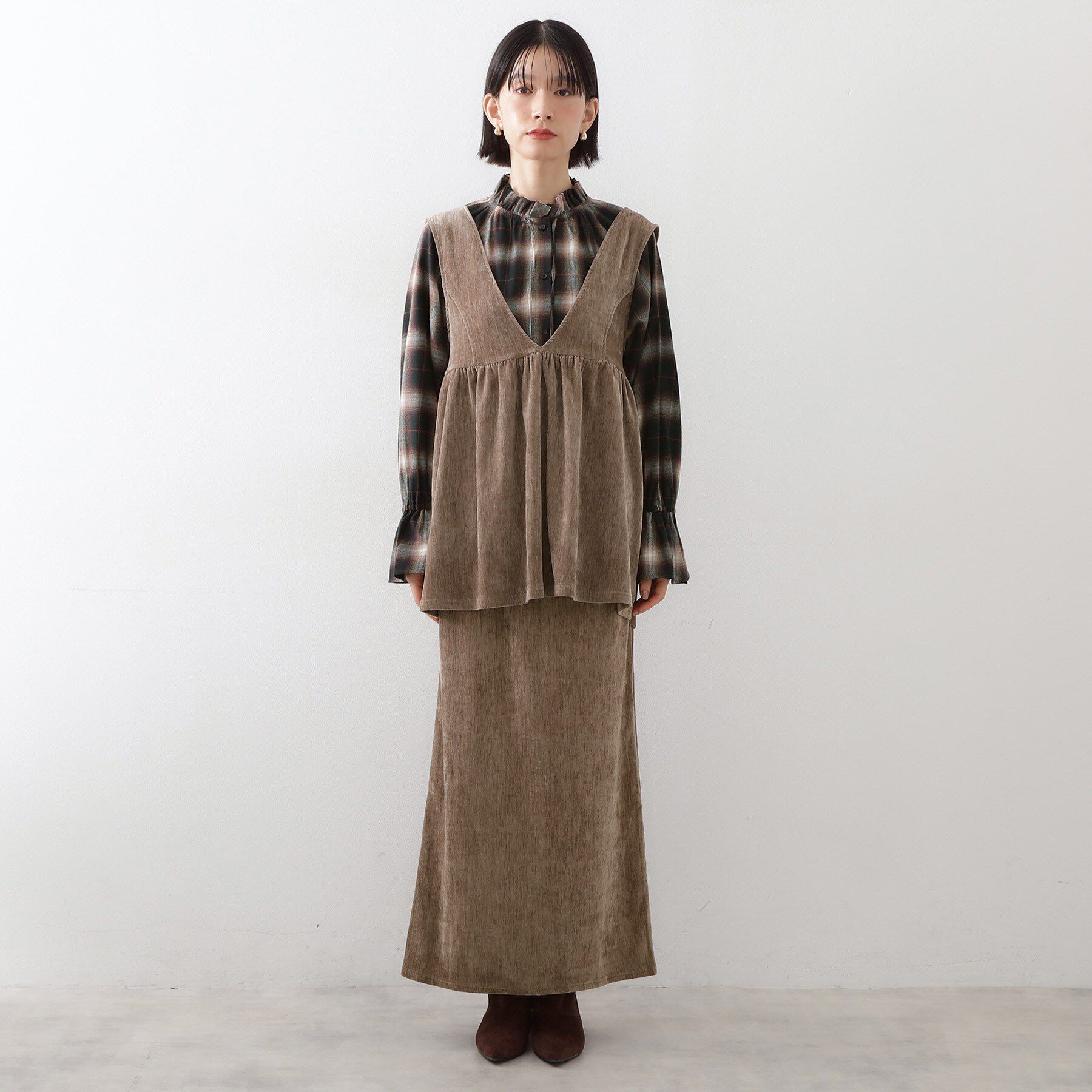 THE SHOP TK「ベロアセットアップ」|スーツ|