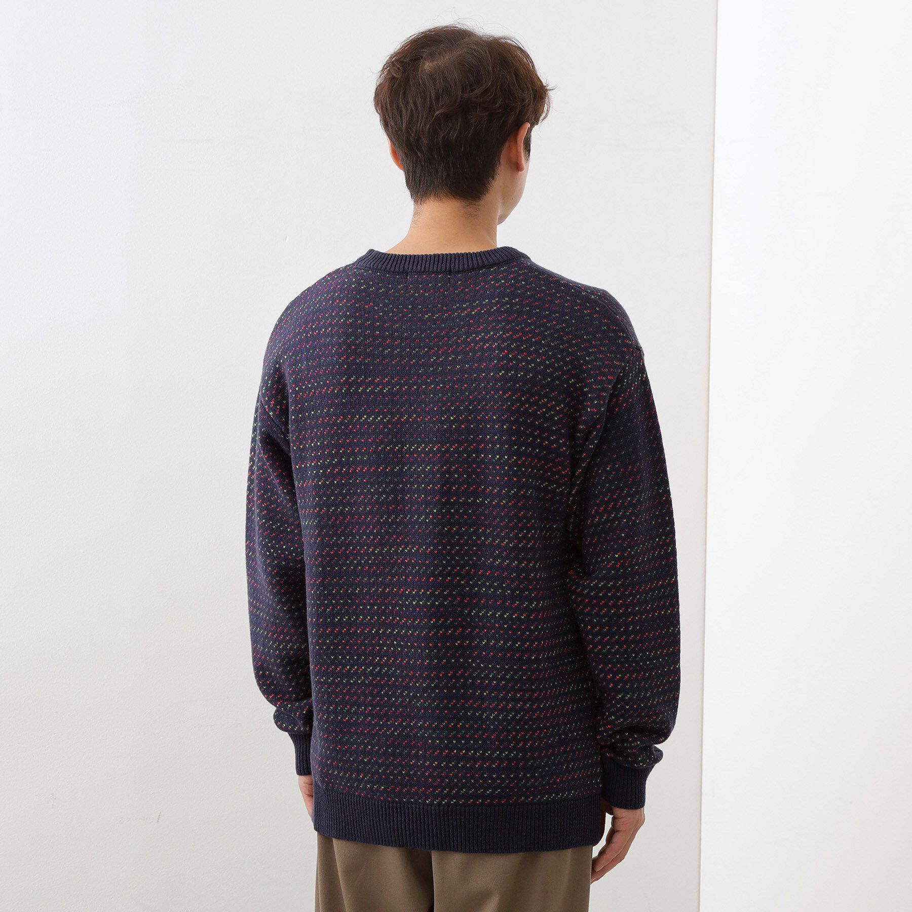 THE SHOP TK「バーズアイグラデーションニット 洗濯機OK／ユニセックスでおすすめ！」|ニット・セーター|