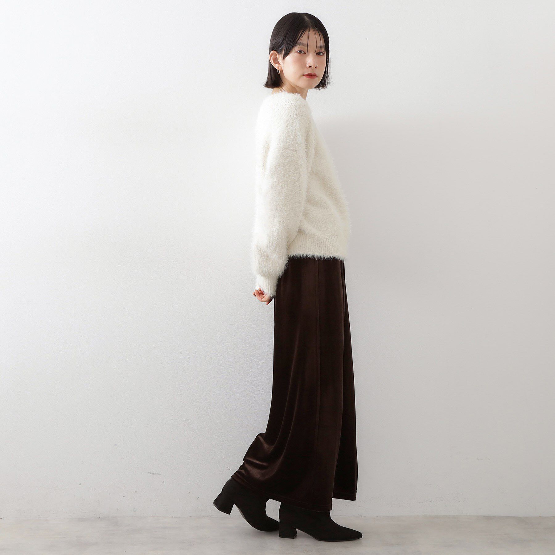 THE SHOP TK「着るたびときめく ふんわりフェザーシャギーニット」|ニット・セーター|