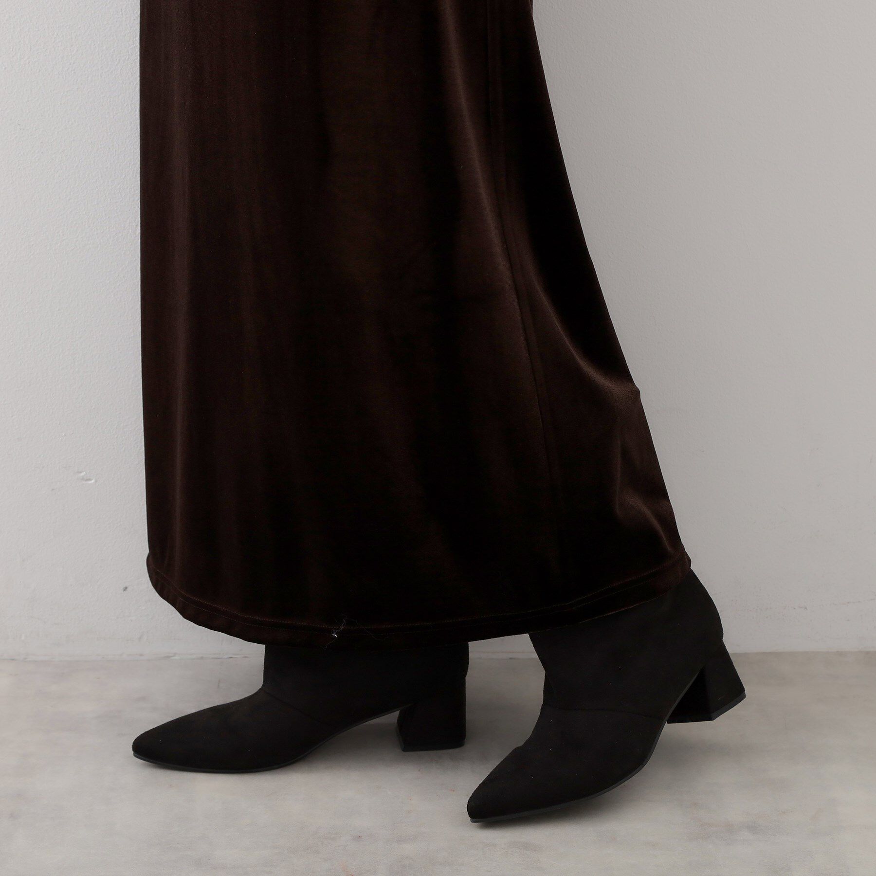 THE SHOP TK「ベロアナロースカート」|スカート|