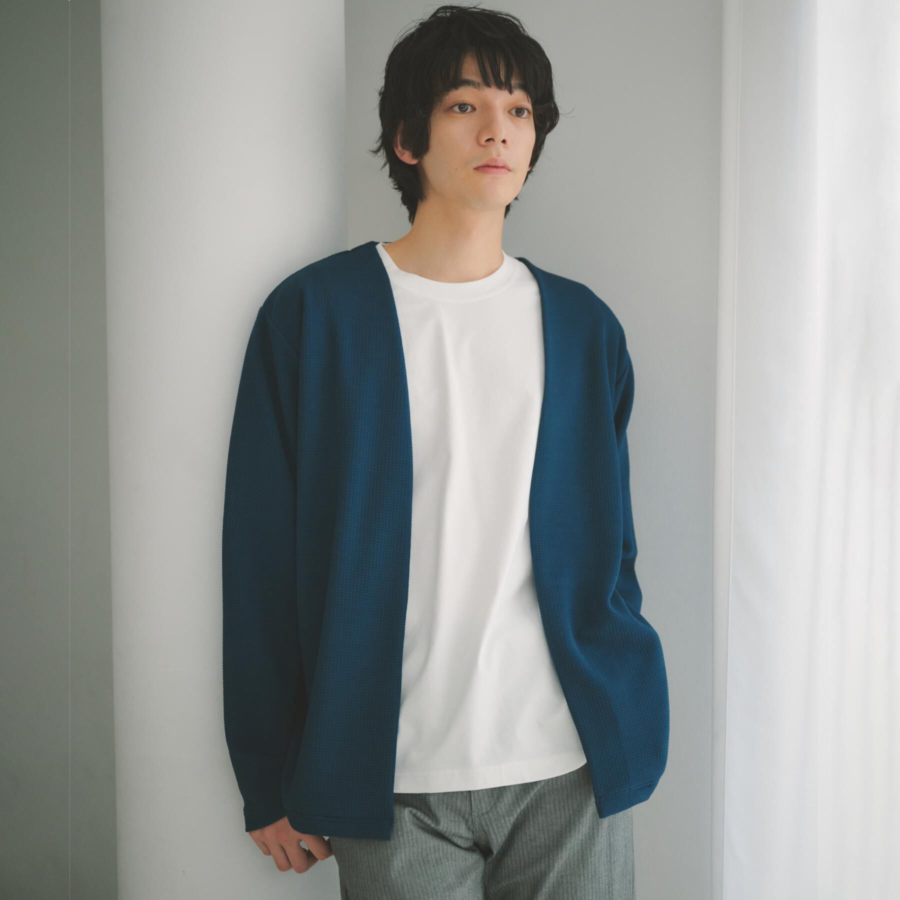 THE SHOP TK「カーディガン＋半袖Tシャツ セットアイテム 洗濯機OK」|カーディガン|