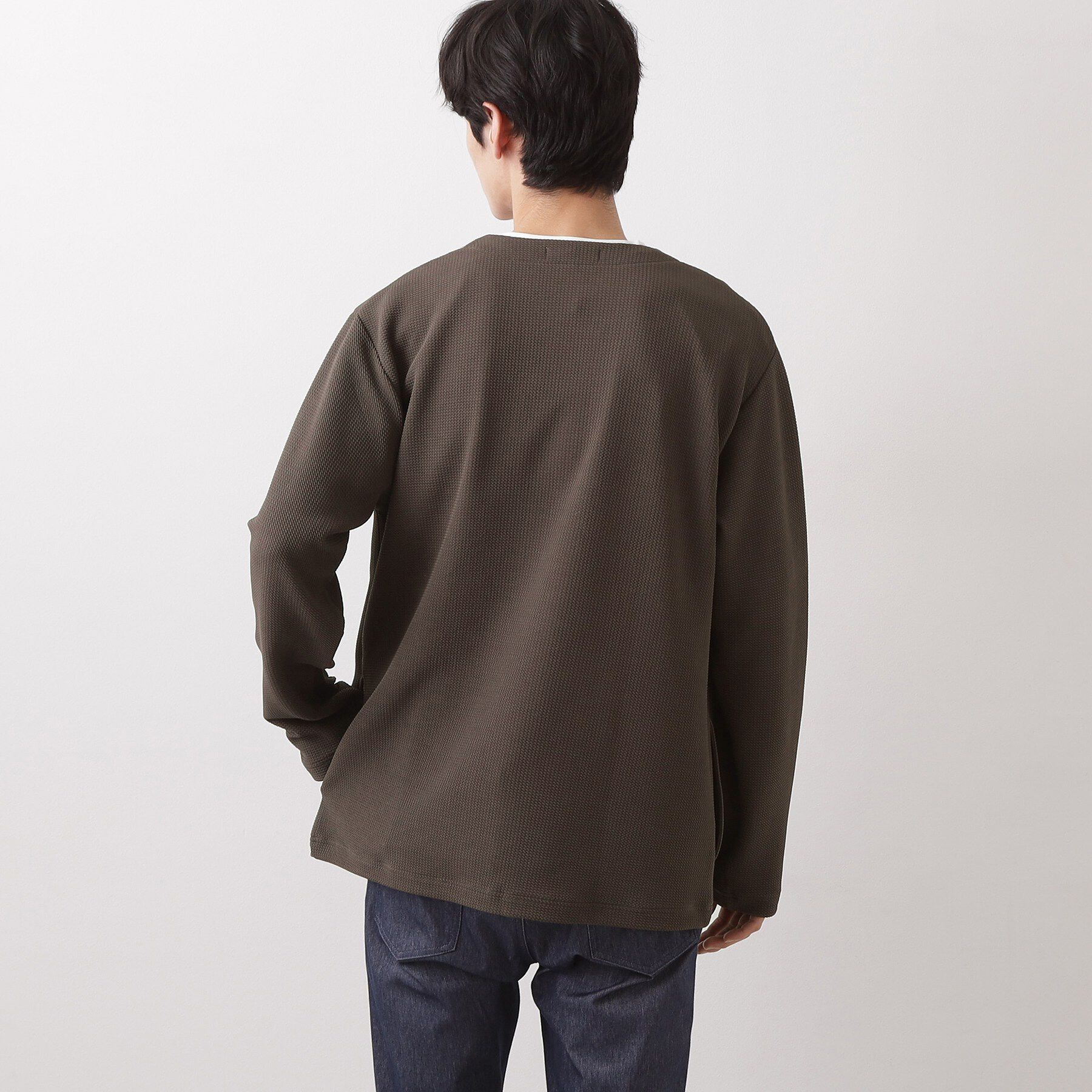 THE SHOP TK「カーディガン＋半袖Tシャツ セットアイテム 洗濯機OK」|カーディガン|