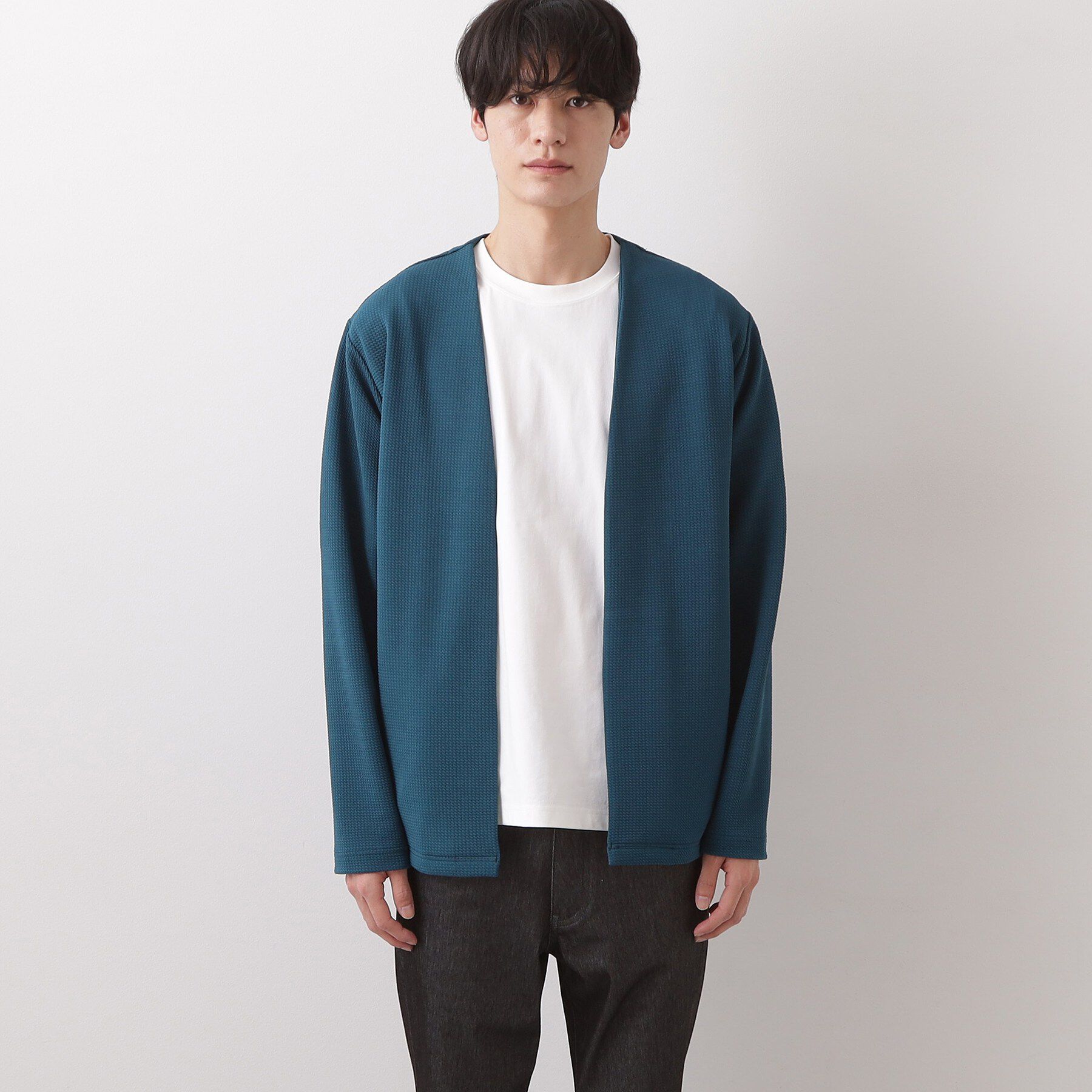 THE SHOP TK「カーディガン＋半袖Tシャツ セットアイテム 洗濯機OK」|カーディガン|