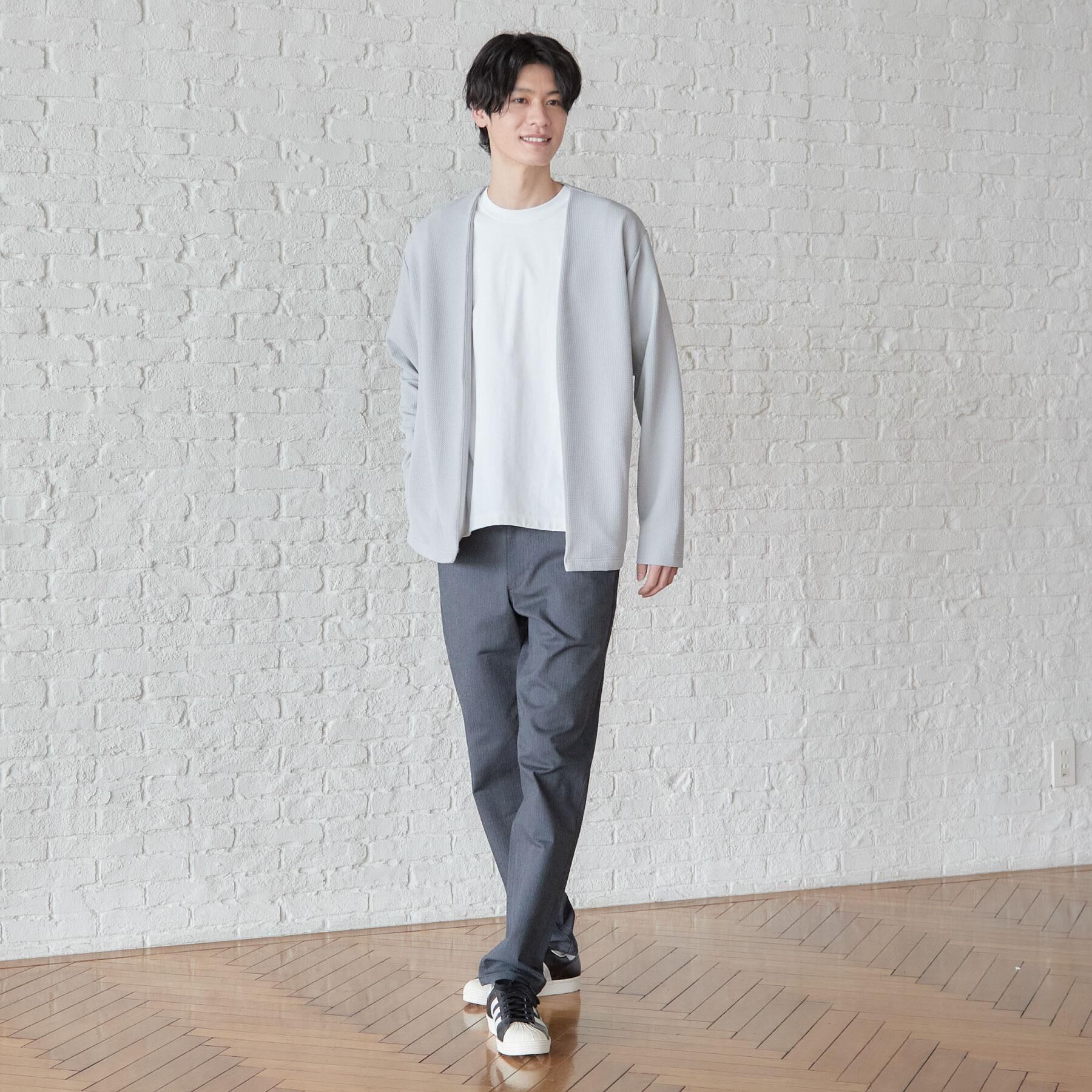 THE SHOP TK「カーディガン＋半袖Tシャツ セットアイテム 洗濯機OK」|カーディガン|