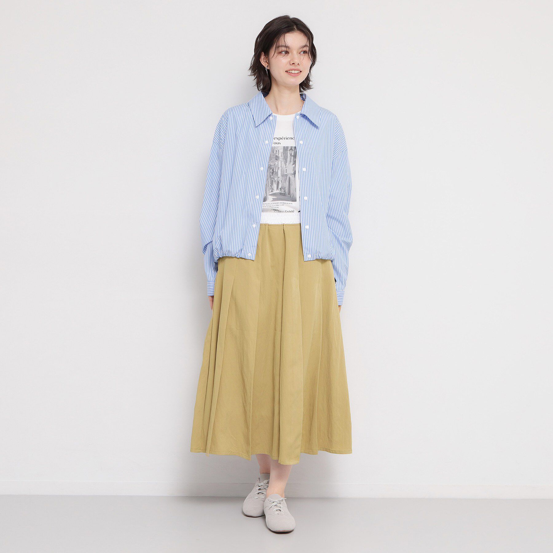 THE SHOP TK「ストライプアソートスカート」|スカート|