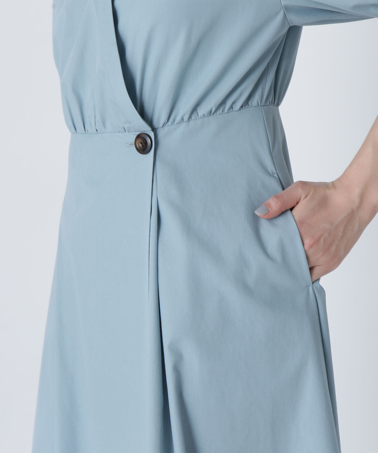  「スキッパーフォルムシャツワンピース」|ワンピース|