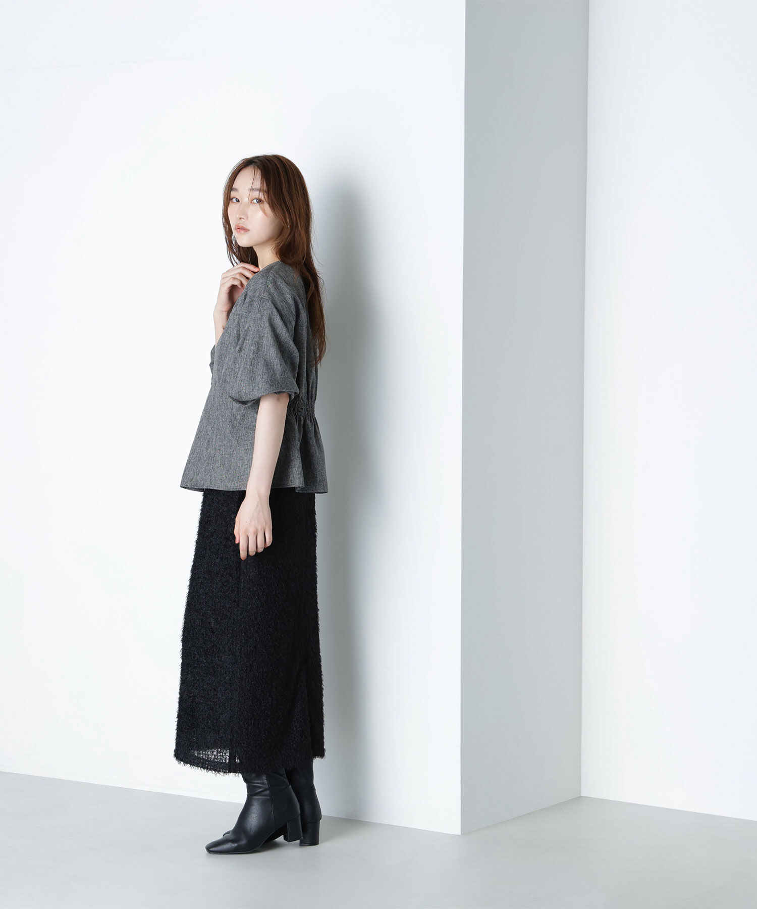  「ペプラムフォルムブラウス」|シャツ・ブラウス|