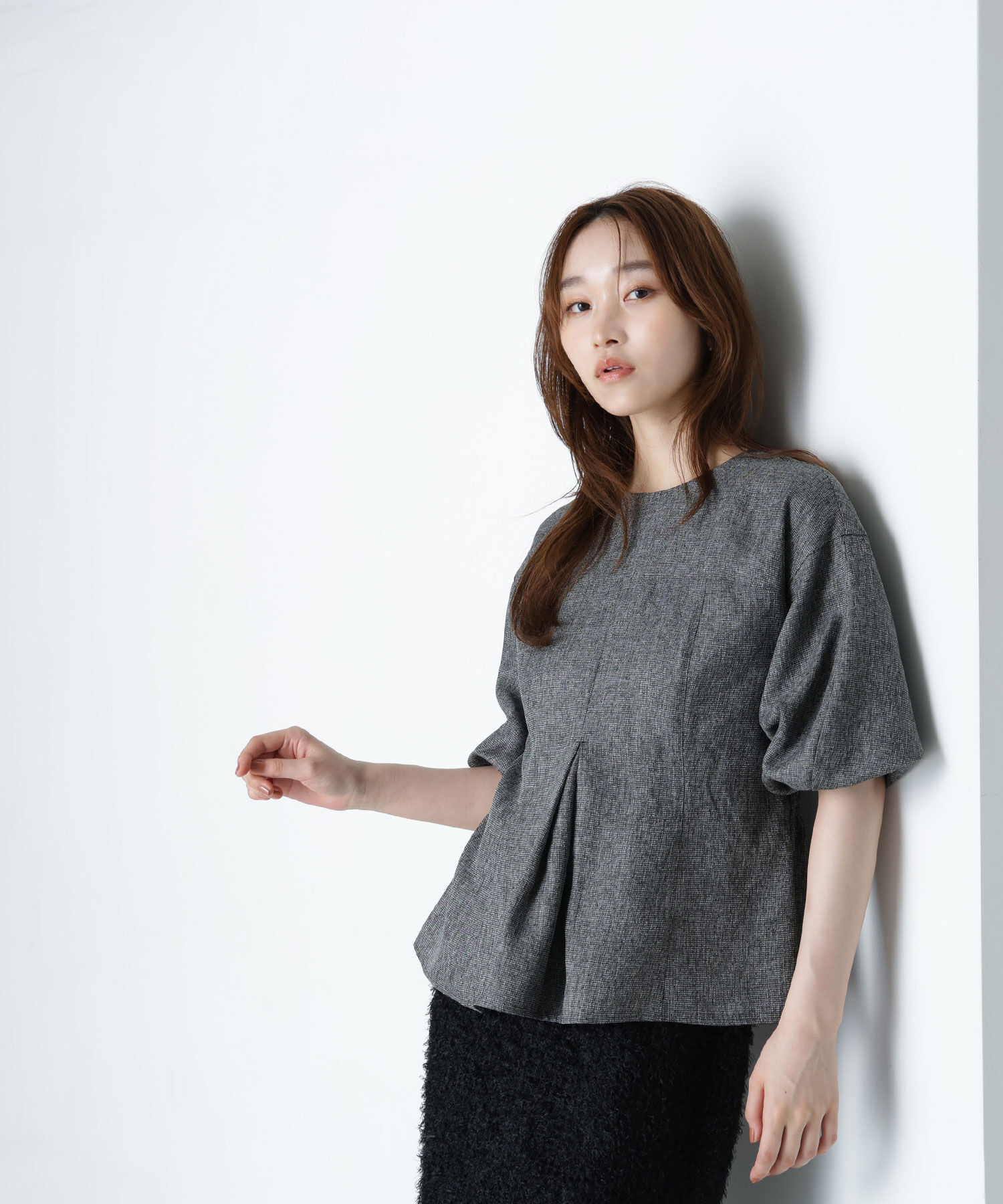  「ペプラムフォルムブラウス」|シャツ・ブラウス|