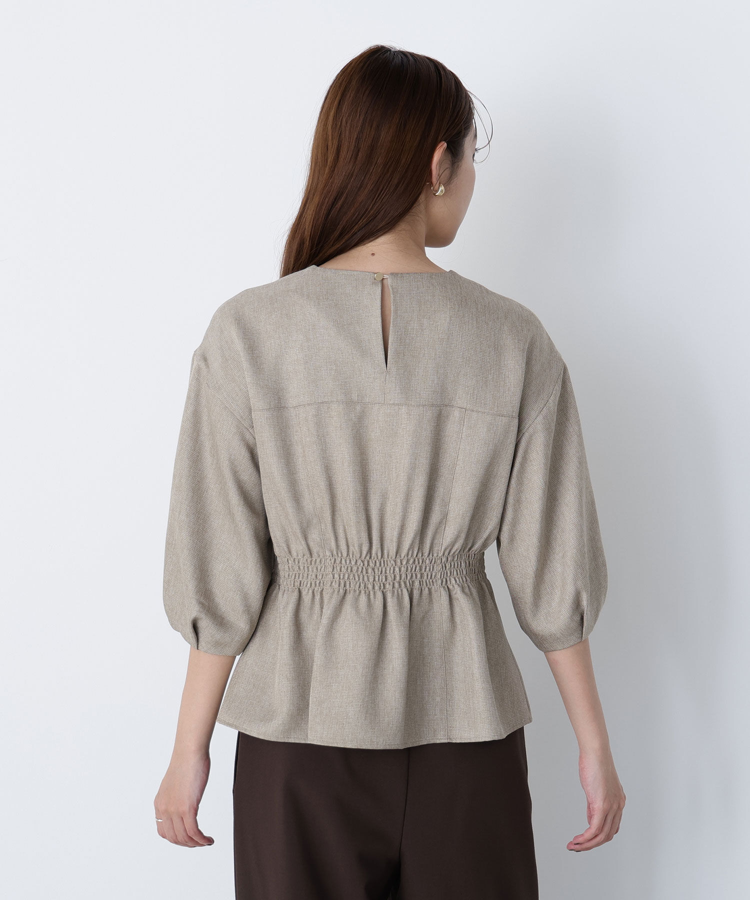  「ペプラムフォルムブラウス」|シャツ・ブラウス|
