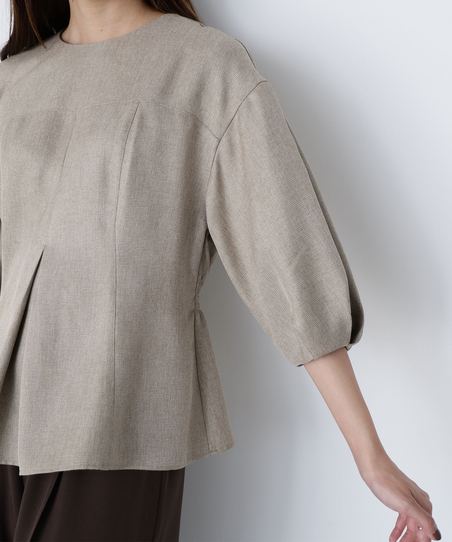  「ペプラムフォルムブラウス」|シャツ・ブラウス|