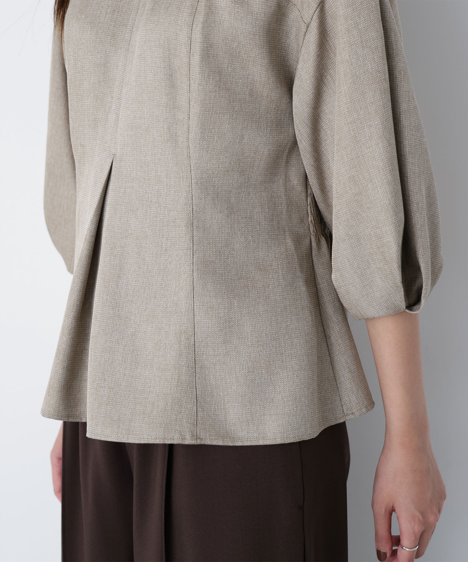  「ペプラムフォルムブラウス」|シャツ・ブラウス|