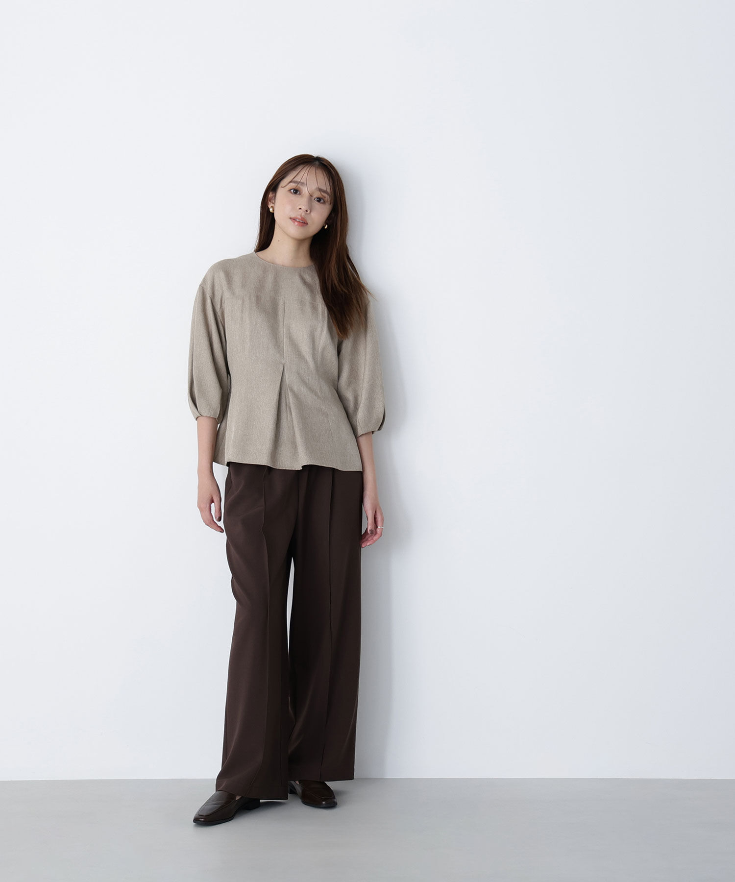  「ペプラムフォルムブラウス」|シャツ・ブラウス|