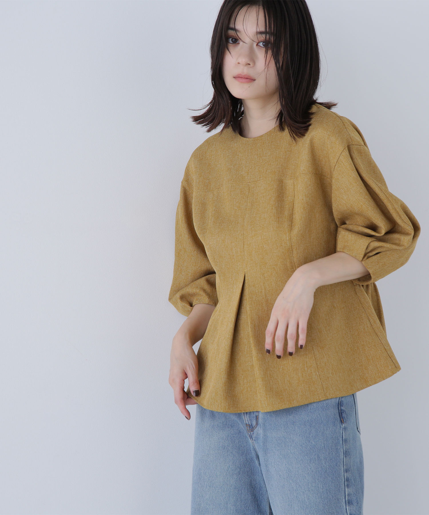  「ペプラムフォルムブラウス」|シャツ・ブラウス|