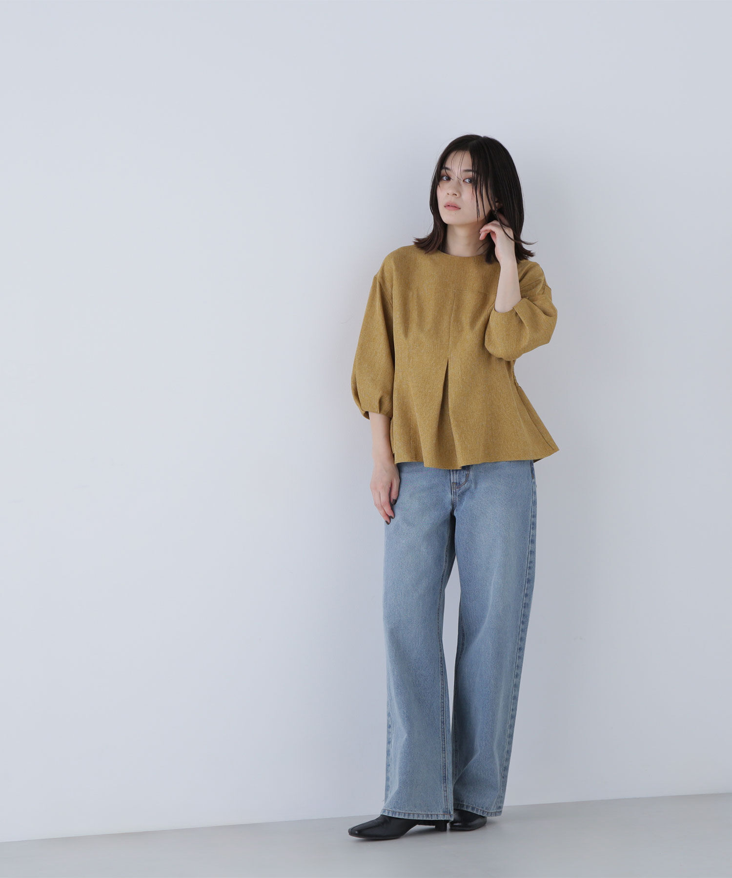  「ペプラムフォルムブラウス」|シャツ・ブラウス|