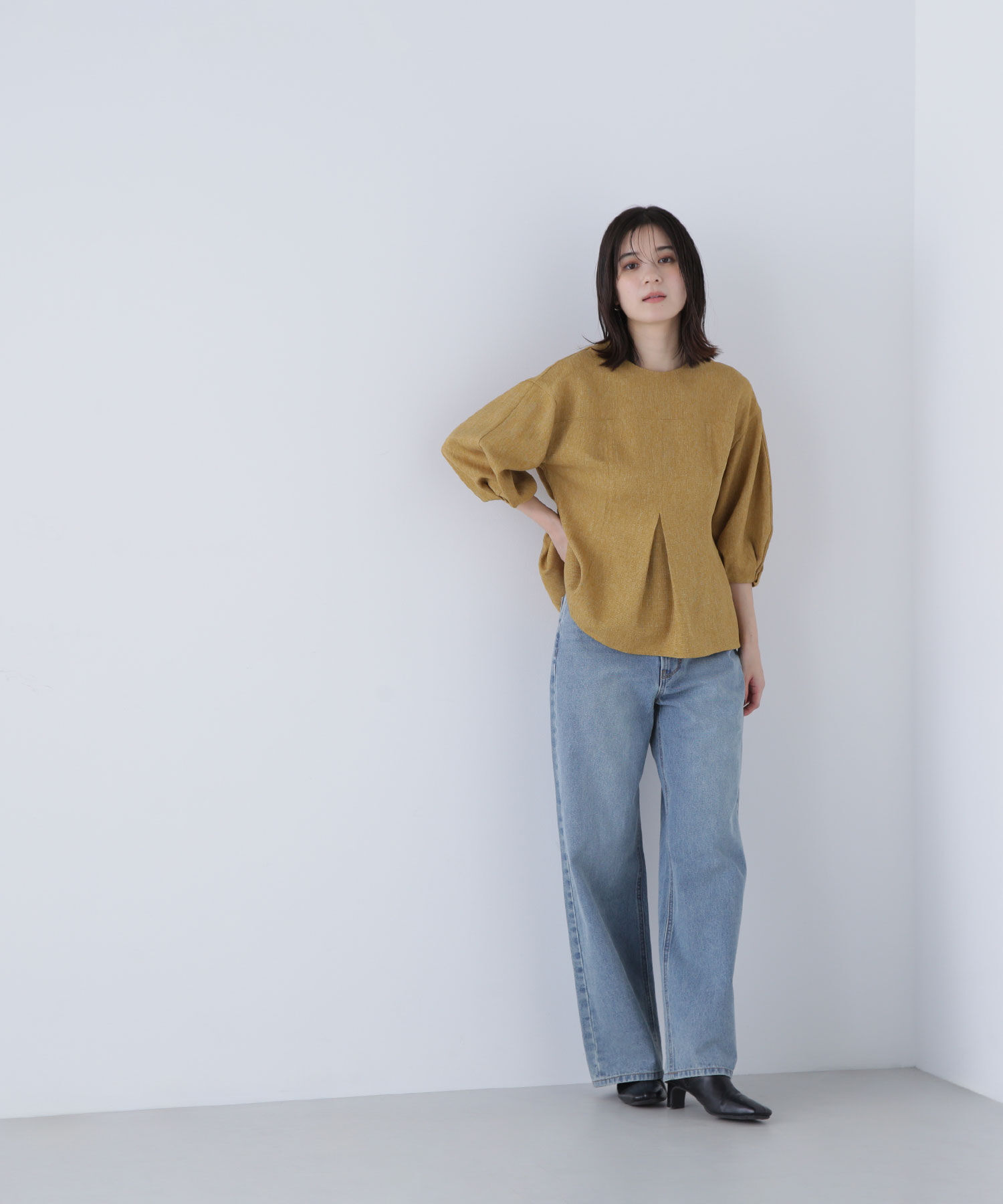  「ペプラムフォルムブラウス」|シャツ・ブラウス|