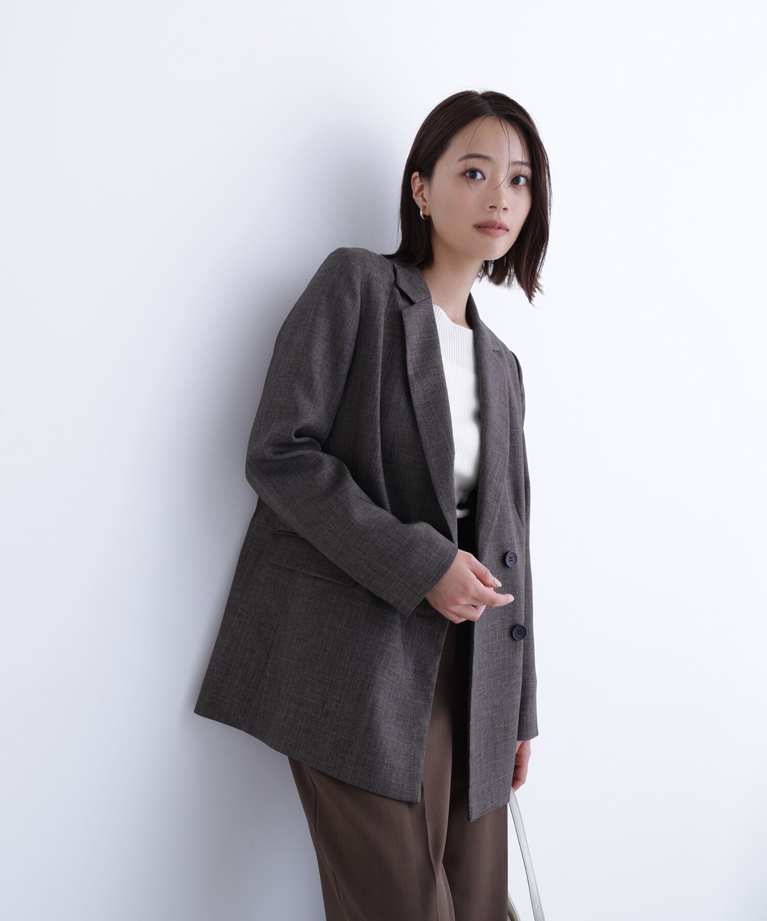  「シャークスキン SETUPダブルブレストジャケット」|その他|