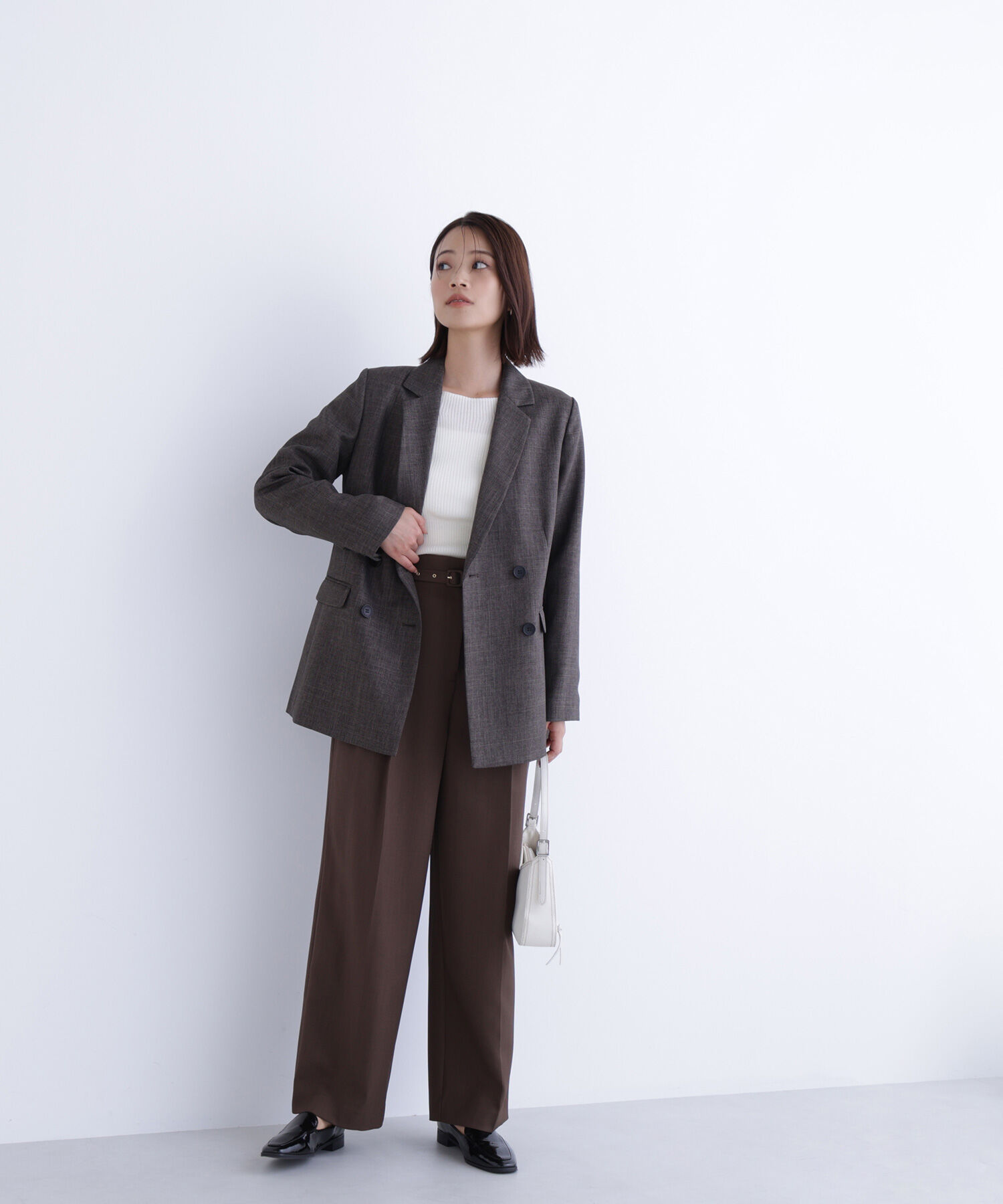  「シャークスキン SETUPダブルブレストジャケット」|その他|