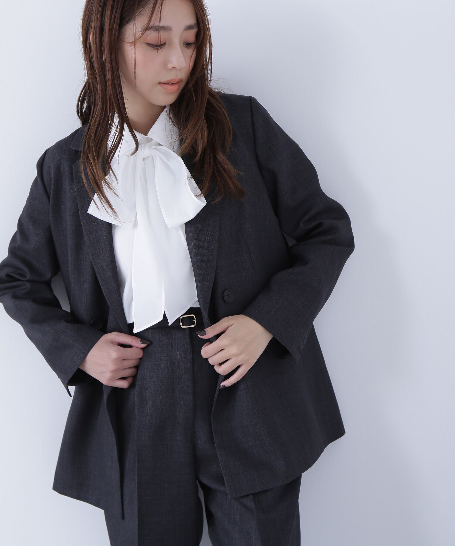  「シャークスキン SETUPダブルブレストジャケット」|その他|