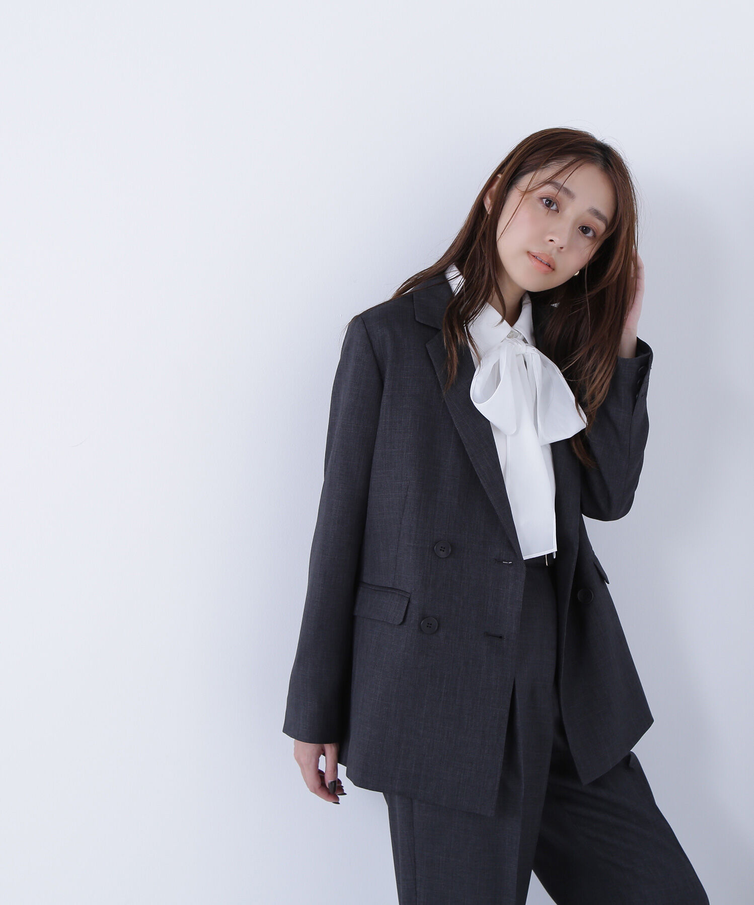  「シャークスキン SETUPダブルブレストジャケット」|その他|