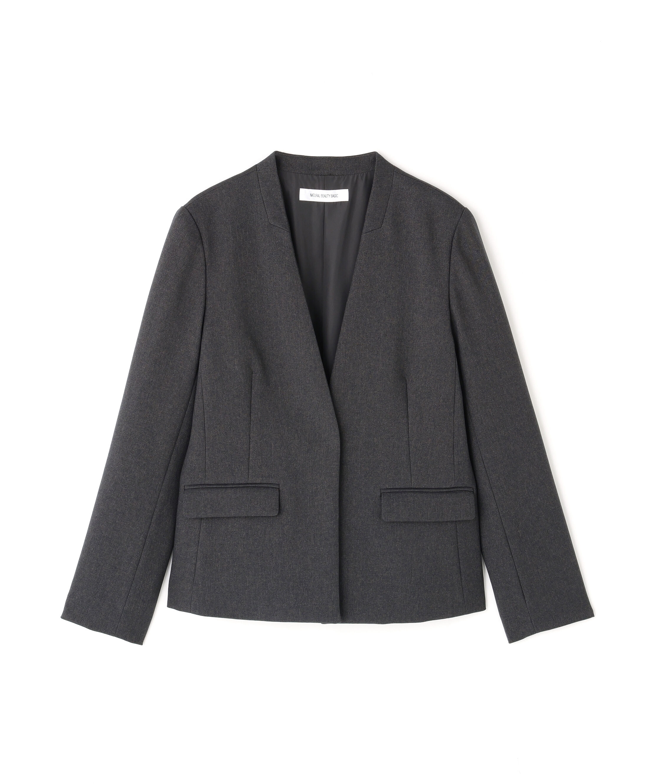  「ウーステッドライクツイル SETUP ノーカラージャケット」|その他|