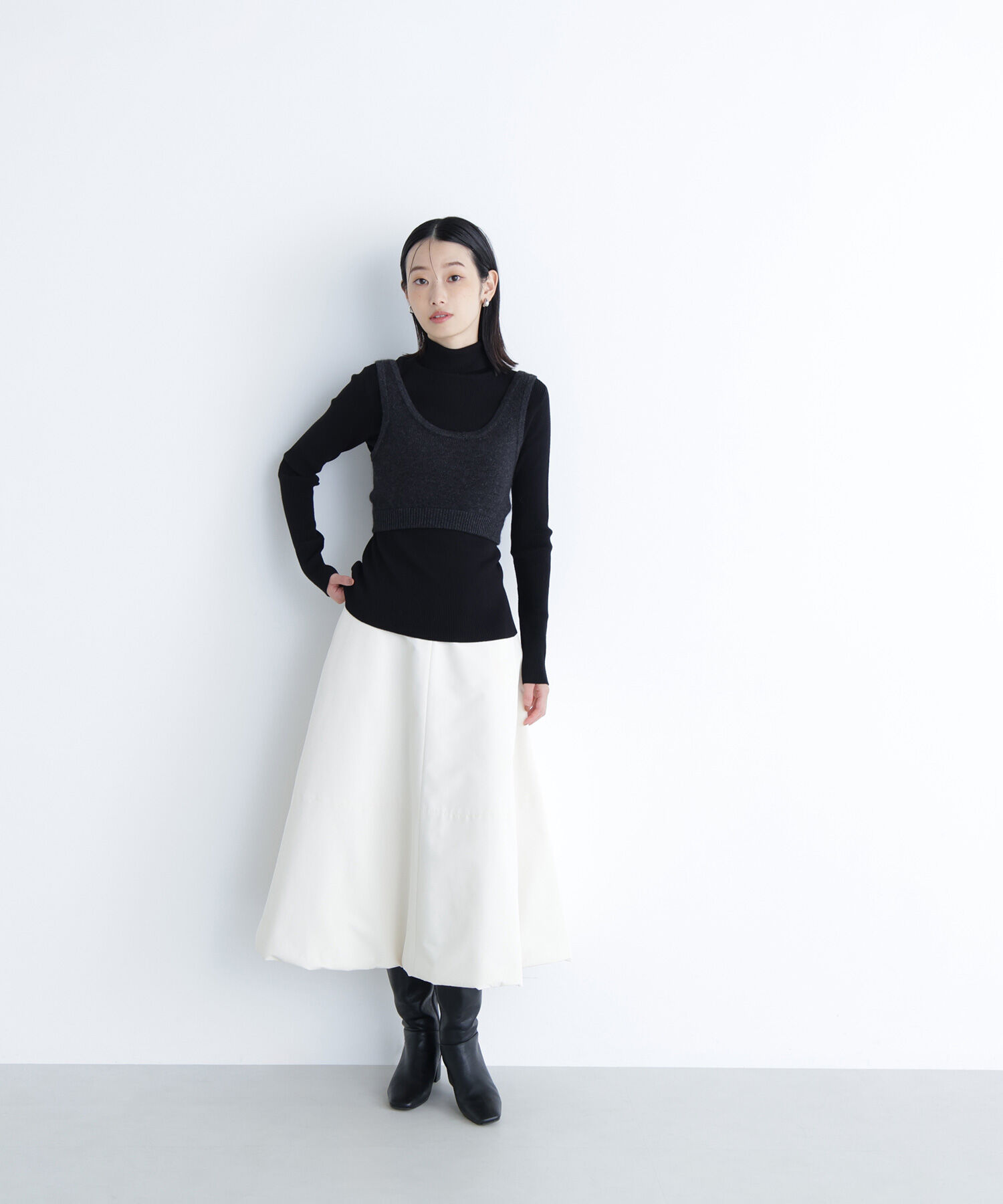  「ビスチェレイヤードニット」|ニット・セーター|