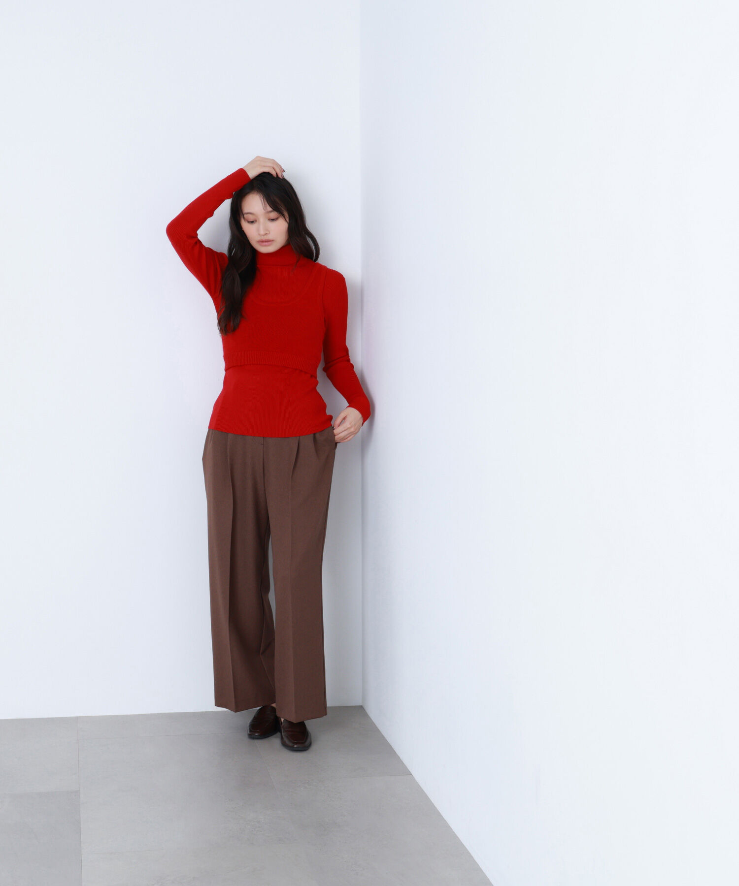  「ビスチェレイヤードニット」|ニット・セーター|