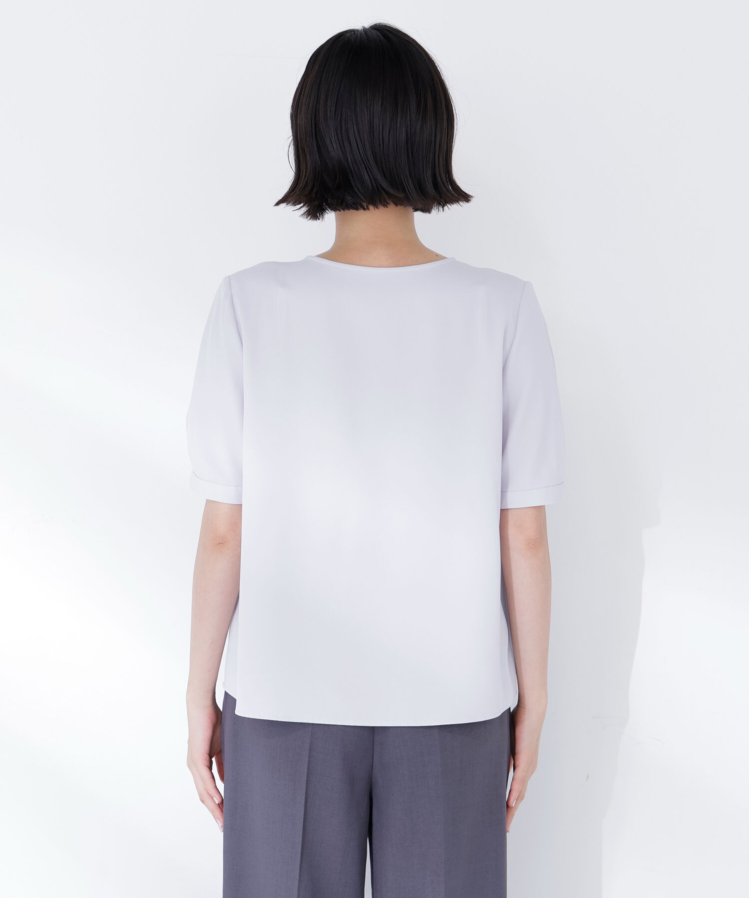  「メタルポイントVネックブラウス」|シャツ・ブラウス|