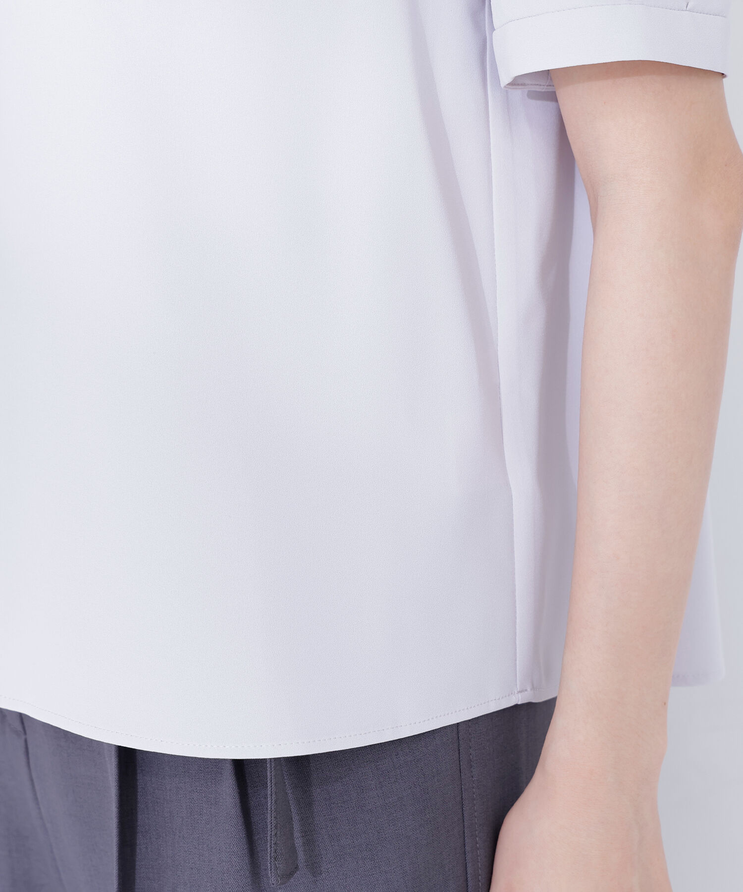  「メタルポイントVネックブラウス」|シャツ・ブラウス|