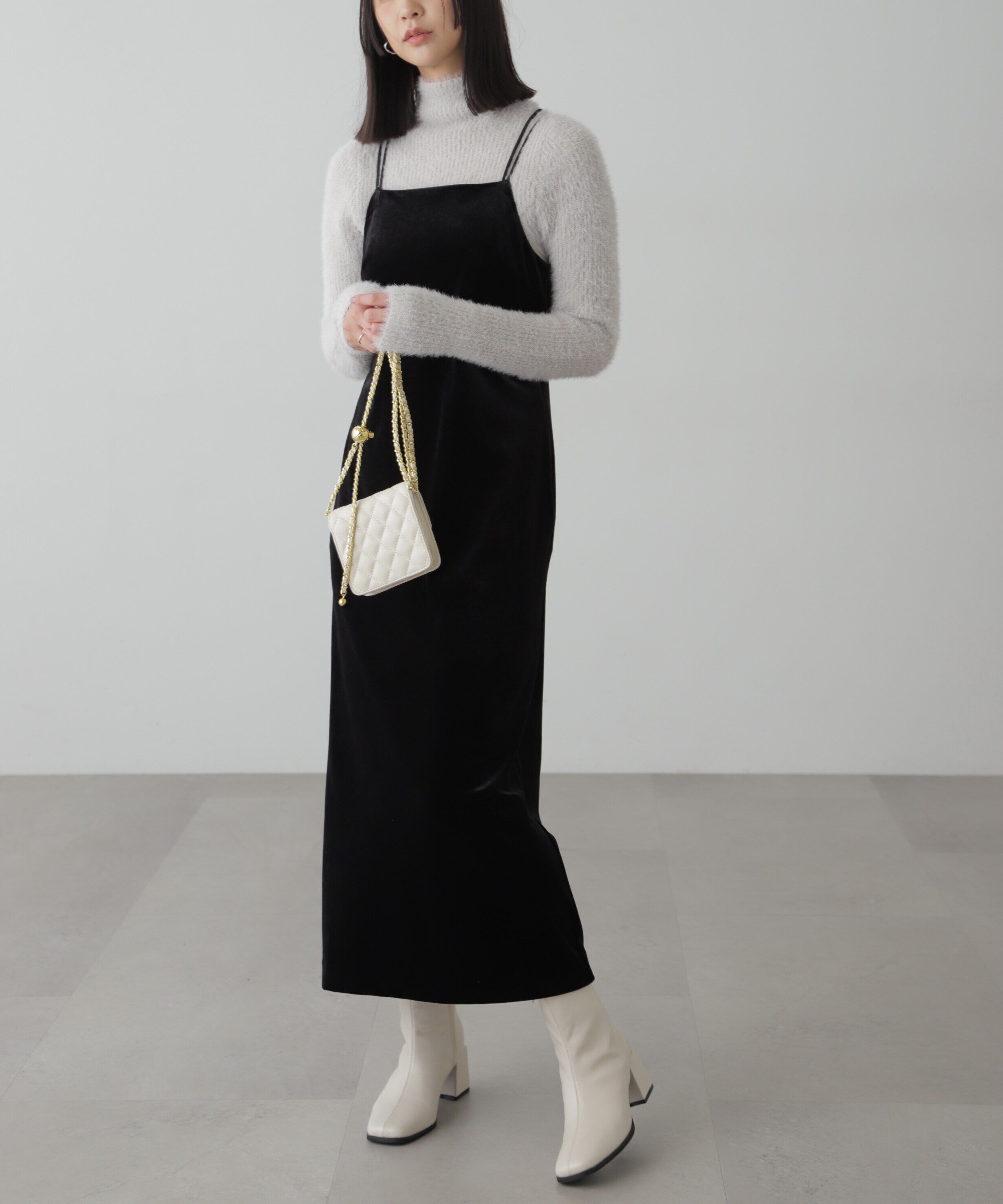  「コンパクトシャギーハイネックニット」|ニット・セーター|