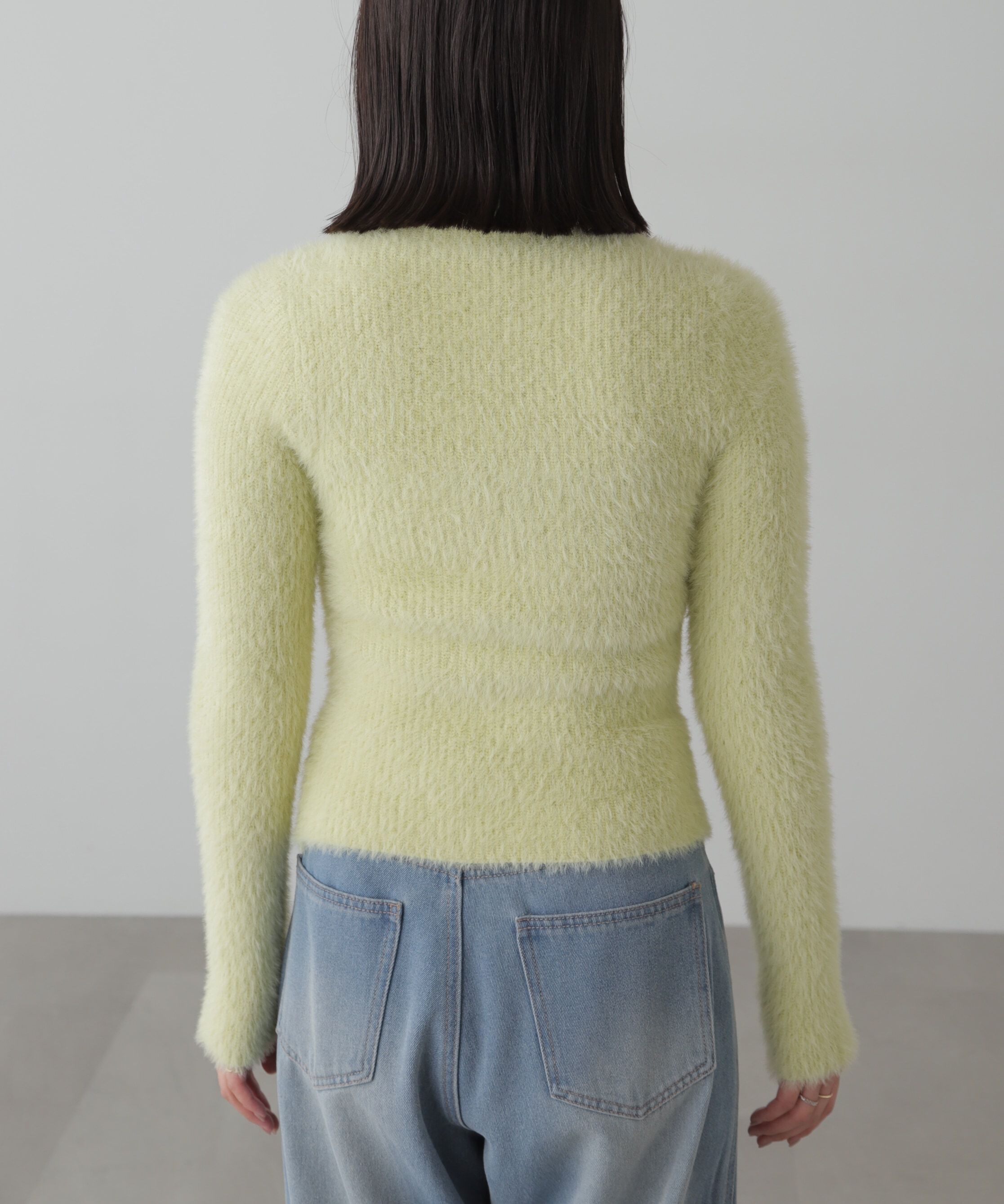  「コンパクトシャギーハイネックニット」|ニット・セーター|