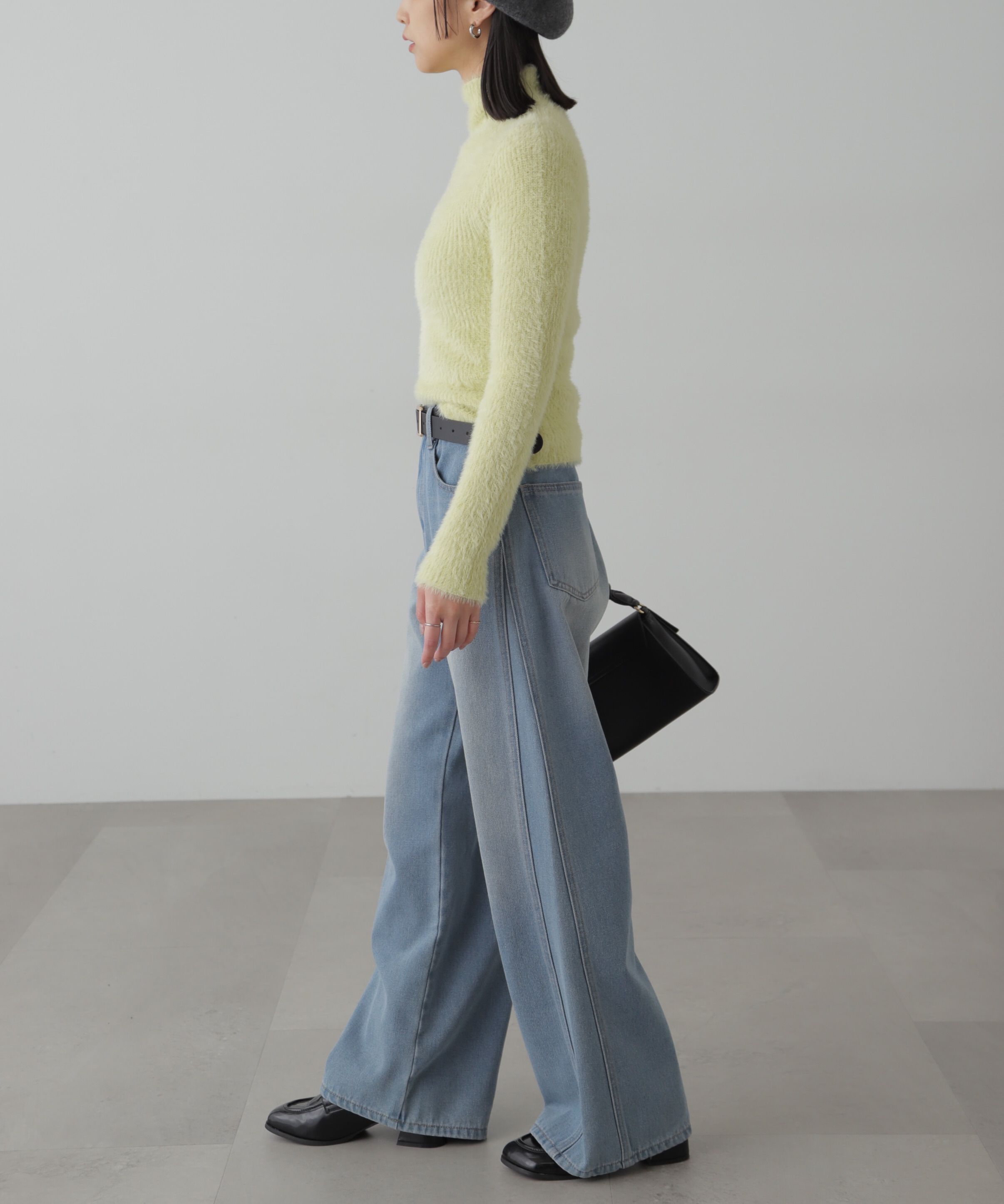  「コンパクトシャギーハイネックニット」|ニット・セーター|