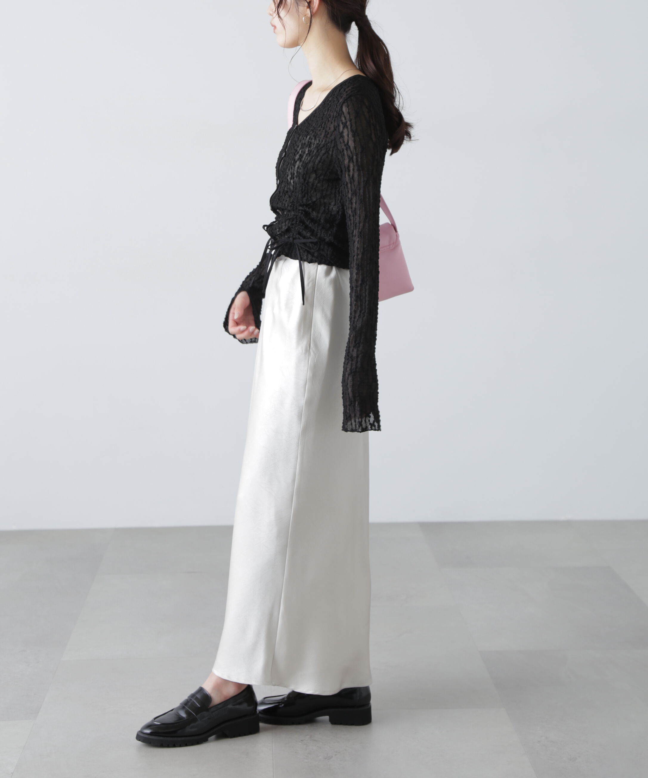  「シアーレースドロストカーディガン」|Tシャツ・カットソー|