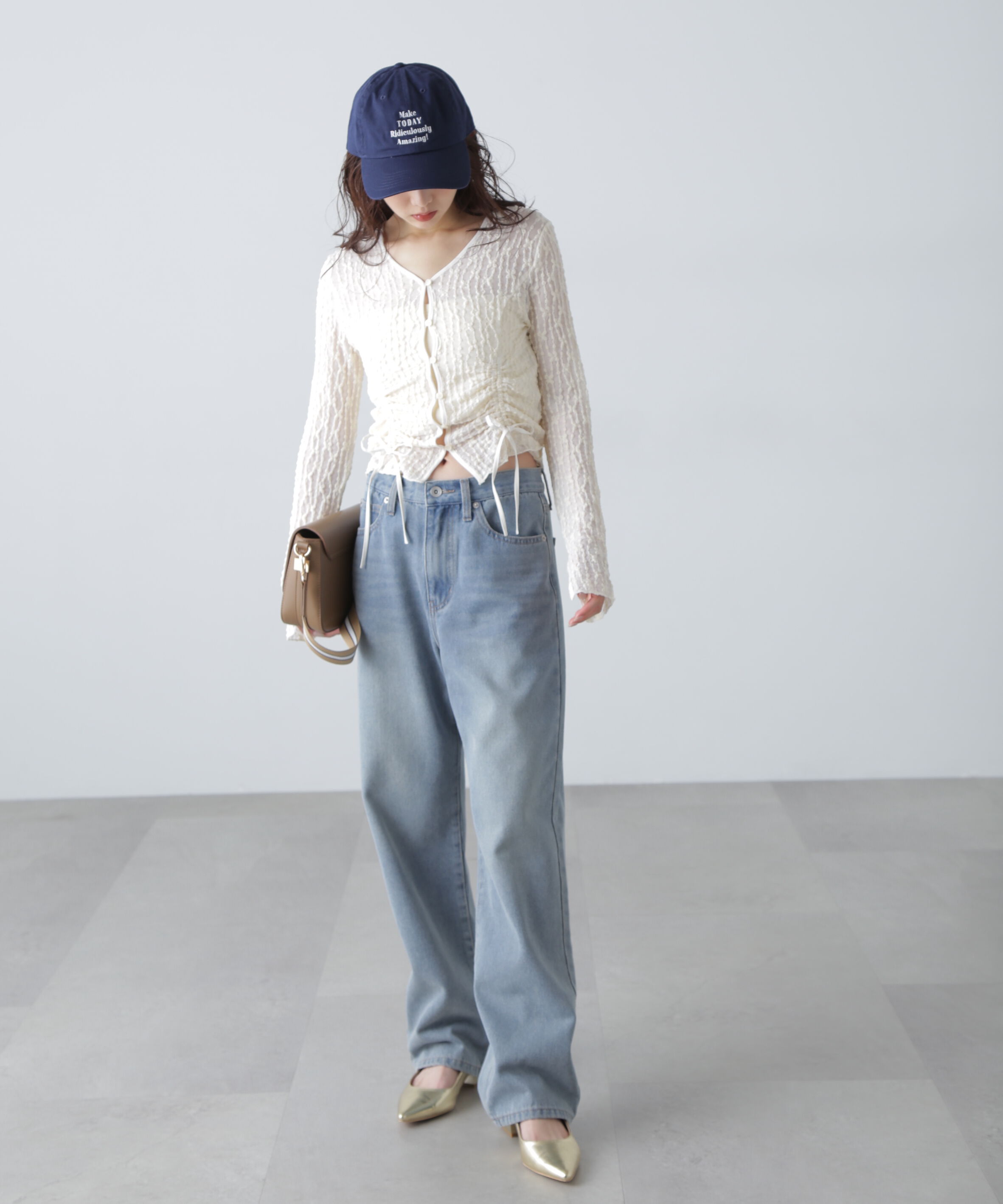  「シアーレースドロストカーディガン」|Tシャツ・カットソー|