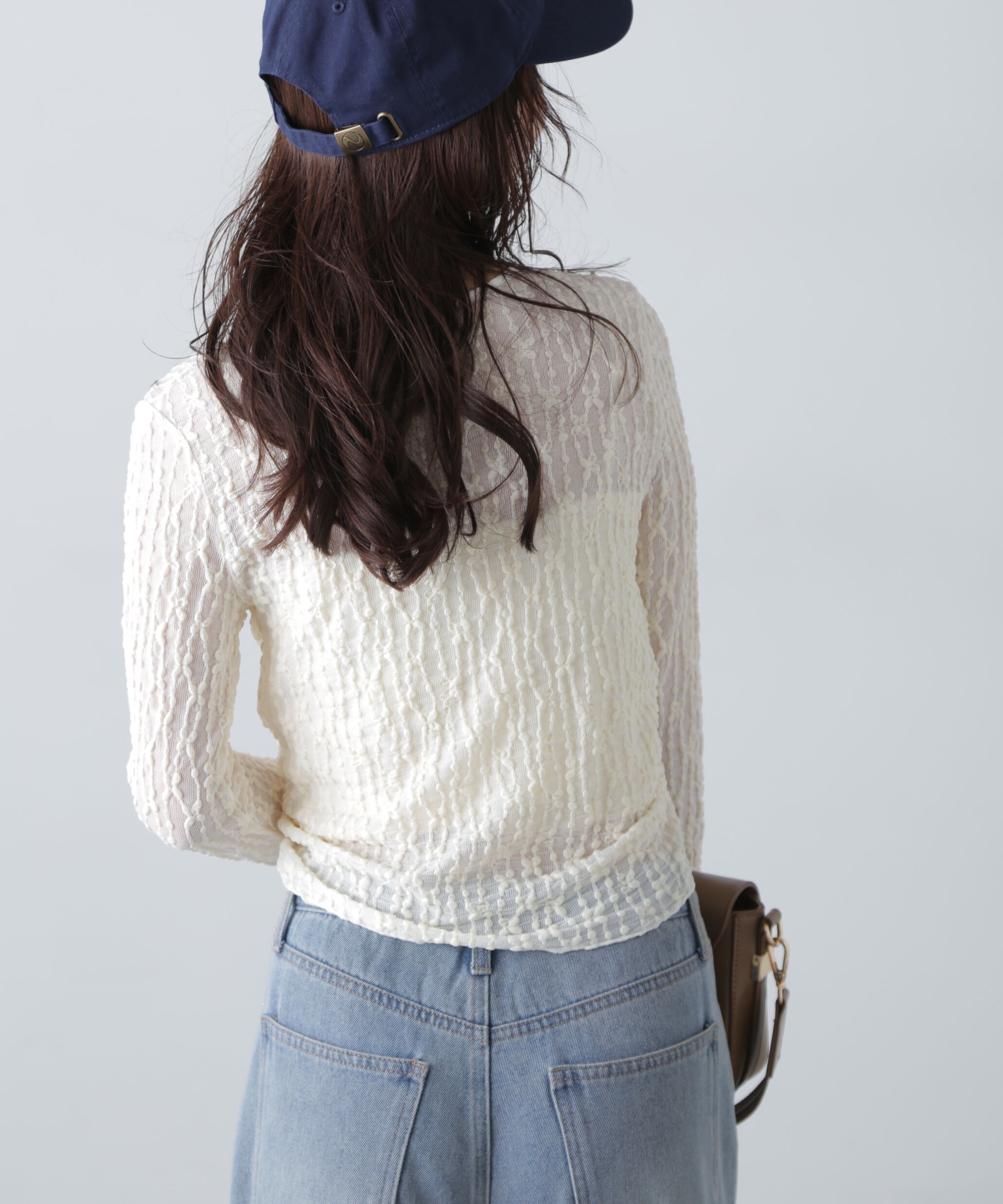  「シアーレースドロストカーディガン」|Tシャツ・カットソー|