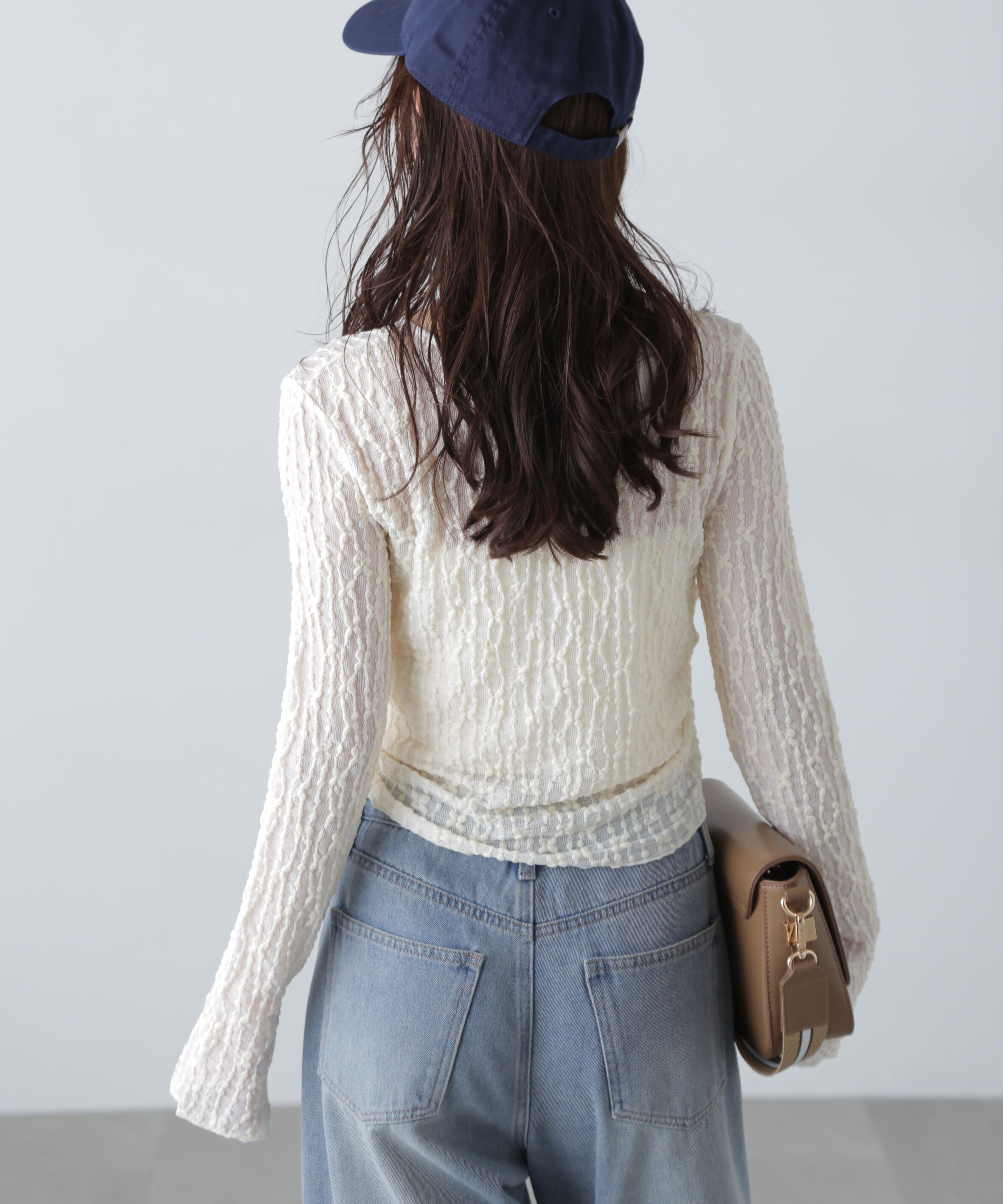  「シアーレースドロストカーディガン」|Tシャツ・カットソー|