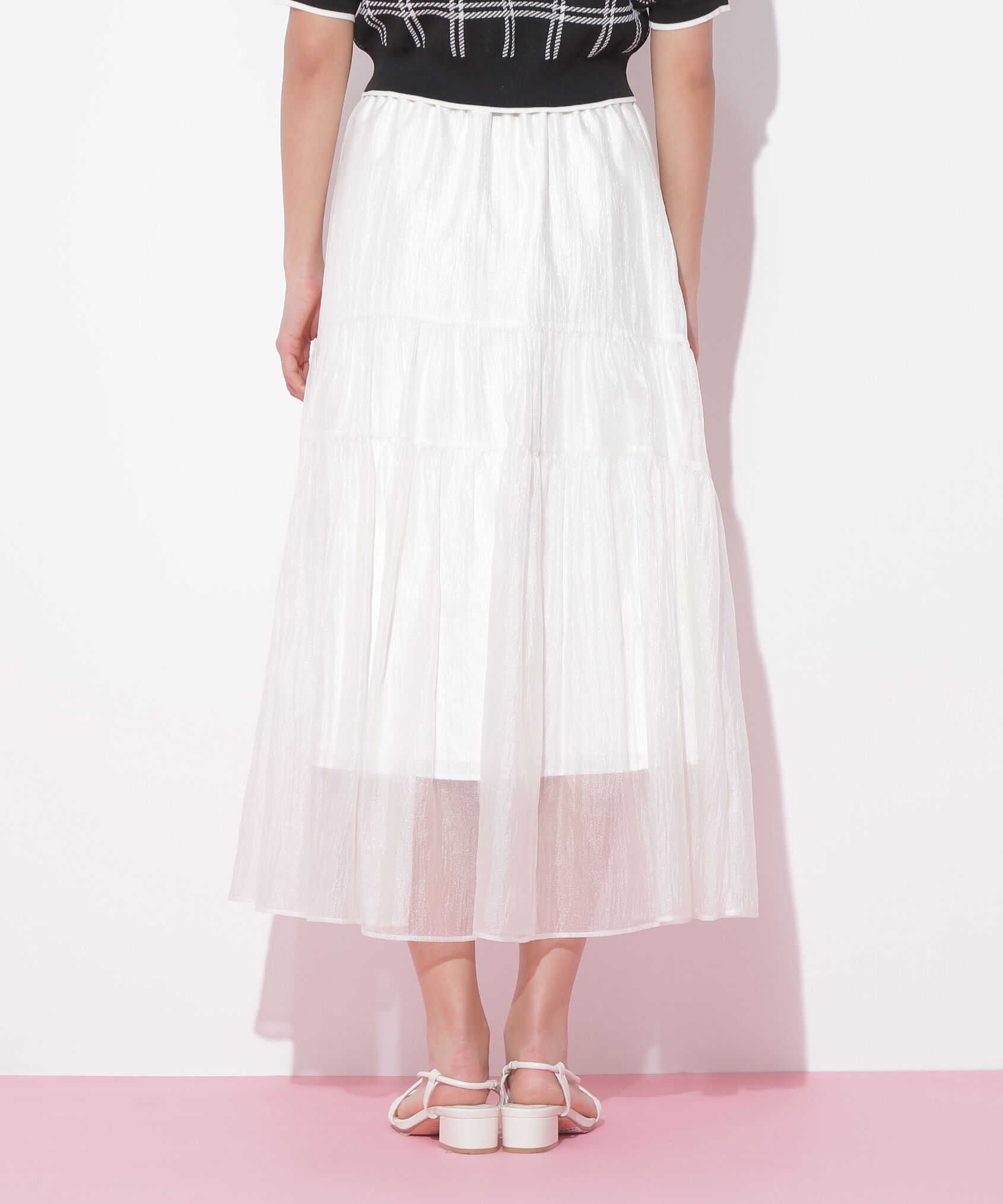  「シアーシャイニーボリュームスカート」|スカート|