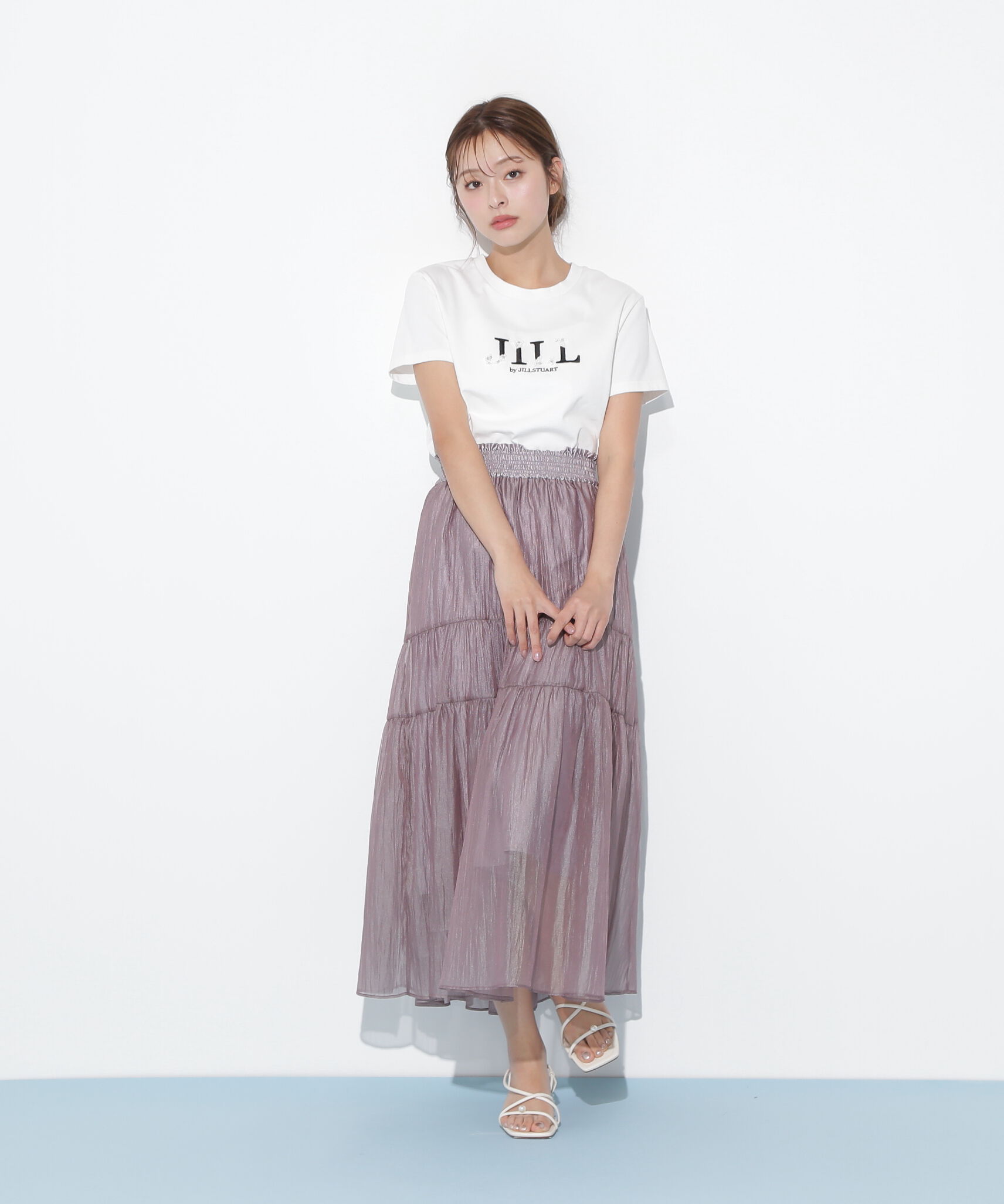  「シアーシャイニーボリュームスカート」|スカート|